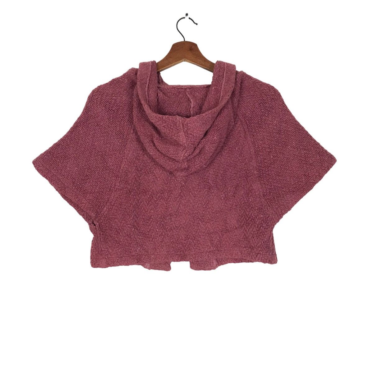 Aran Isles Knitwear × Designer Branigan Weavers Women Crop Top Cape Aran Knitwear Hoodie Size S / US 4 / IT 40 - 10 Thumbnail