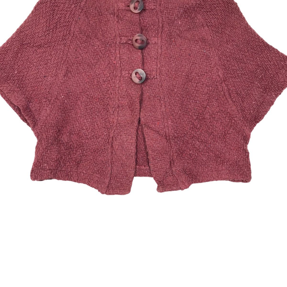 Aran Isles Knitwear × Designer Branigan Weavers Women Crop Top Cape Aran Knitwear Hoodie Size S / US 4 / IT 40 - 6 Thumbnail