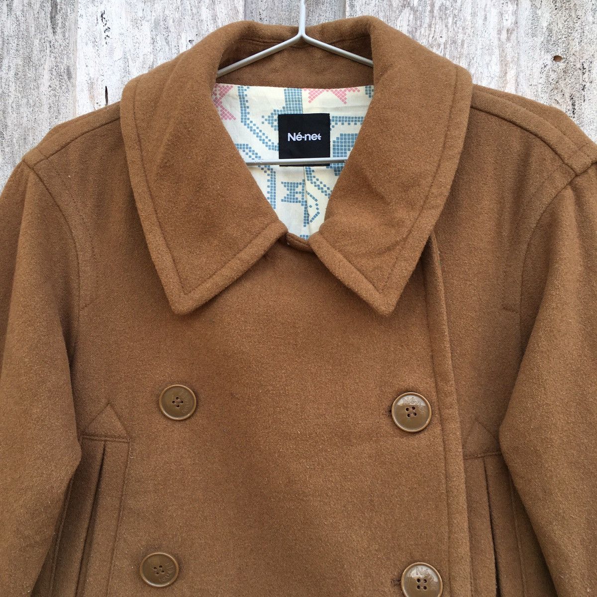 Issey Miyake Vintage Ne-net Womens Double Breasted Coat By Issey Miyake Size M / US 6-8 / IT 42-44 - 2 Thumbnail