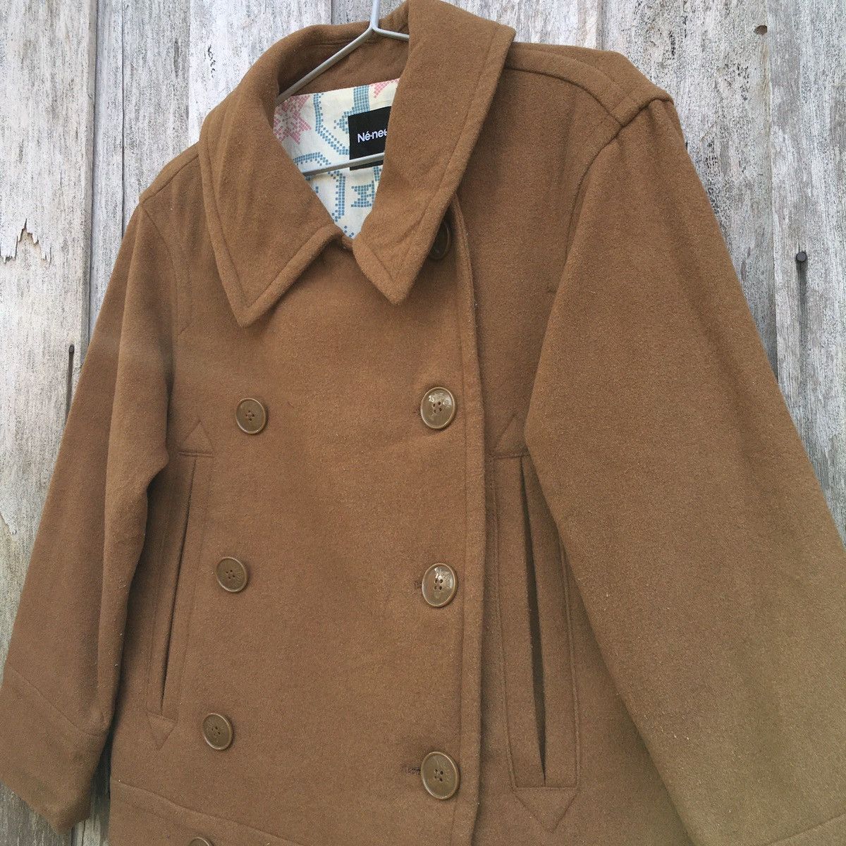 Issey Miyake Vintage Ne-net Womens Double Breasted Coat By Issey Miyake Size M / US 6-8 / IT 42-44 - 3 Thumbnail