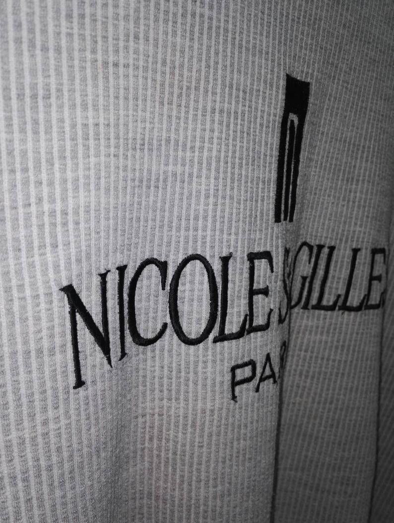 Japanese Brand Nicole St Gilles Paris embroidered Big Logo(ss123) Size US L / EU 52-54 / 3 - 3 Thumbnail