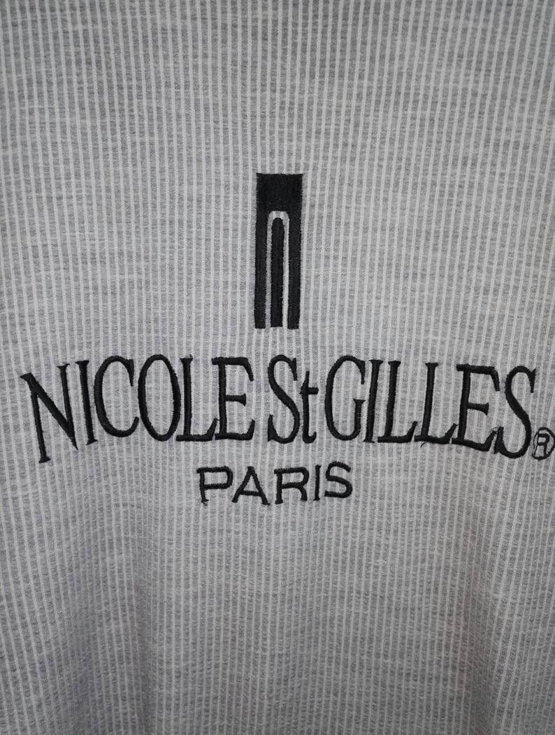 Japanese Brand Nicole St Gilles Paris embroidered Big Logo(ss123) Size US L / EU 52-54 / 3 - 2 Thumbnail