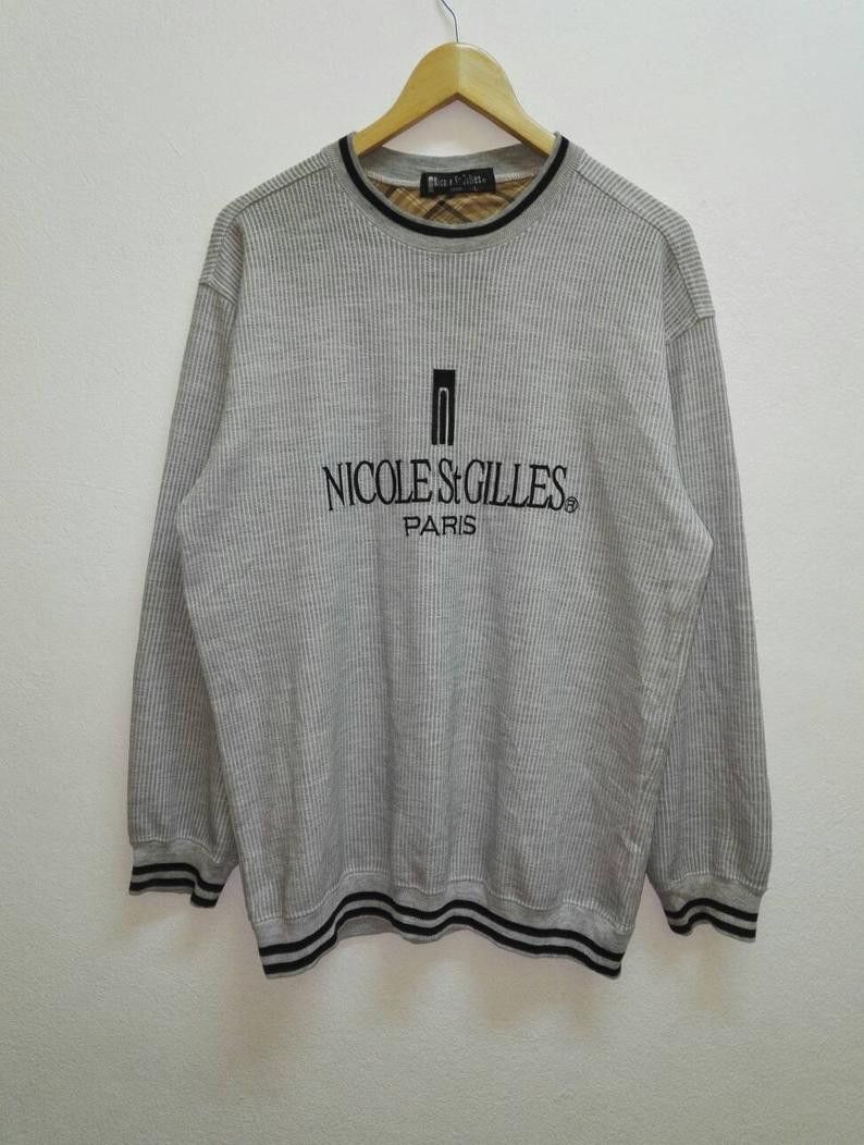Japanese Brand Nicole St Gilles Paris embroidered Big Logo(ss123) Size US L / EU 52-54 / 3 - 1 Thumbnail