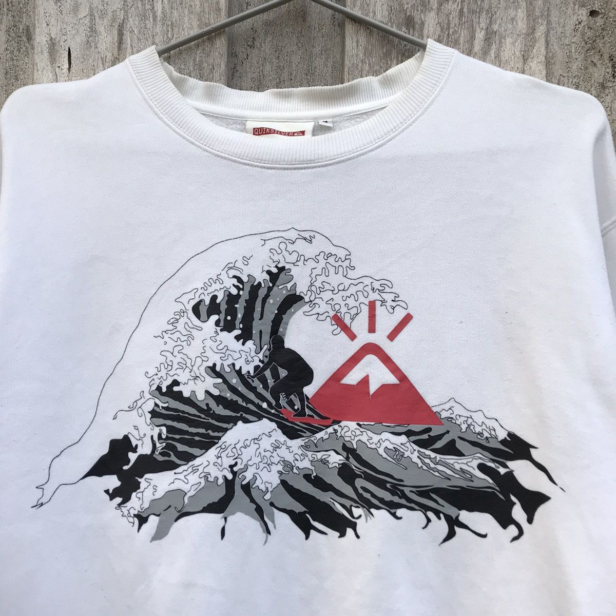 Quiksilver × Vintage Vintage Quiksilver Crewneck Sweatshirt Spell Out Big logo Size US M / EU 48-50 / 2 - 2 Thumbnail