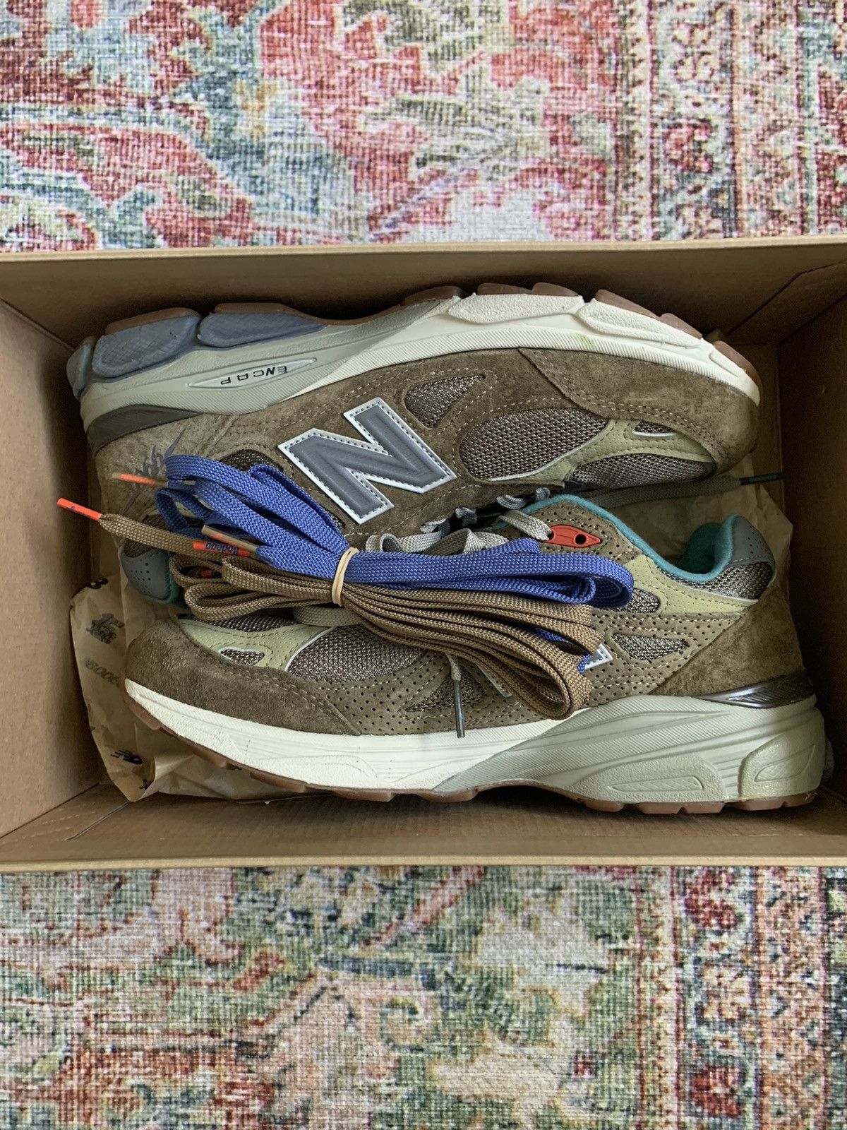 Bodega × New Balance Bodega x New Balance 990v3 Here To Stay Size US 7.5 / EU 40-41 - 9 Thumbnail