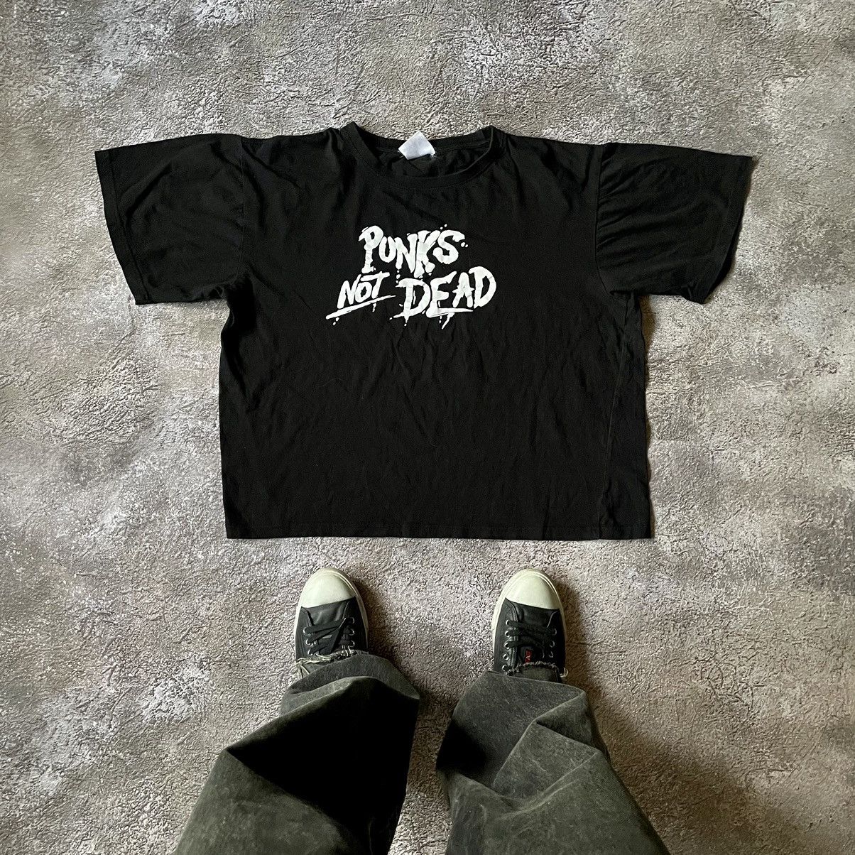 Vintage Vintage Y2K Punk Graphic Tee Distressed Streetwear Baggy L Size US L / EU 52-54 / 3 - 1 Thumbnail