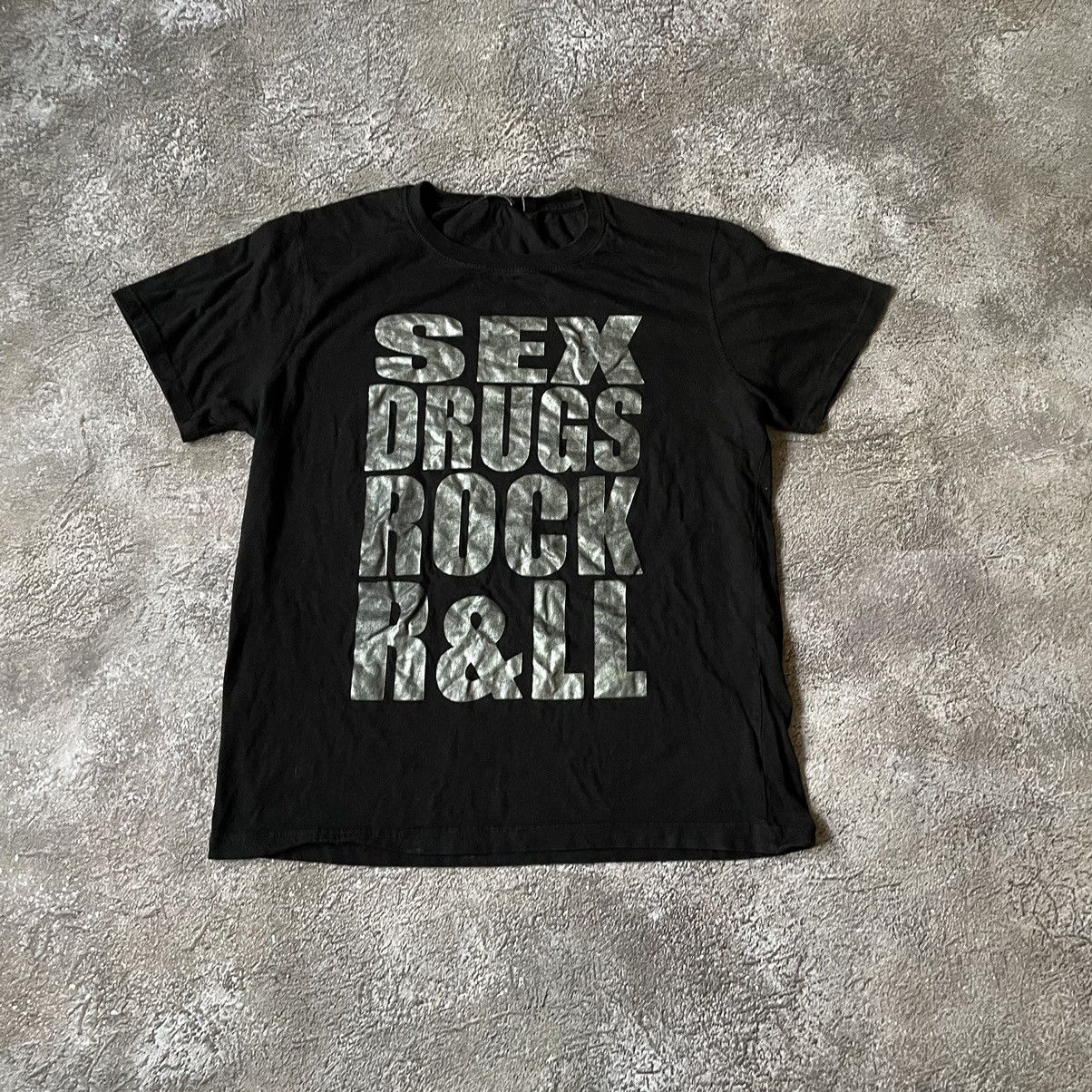 Vintage Vintage Y2K Sex Drugs Rock Roll Graphic Tee Grunge Black M Size US M / EU 48-50 / 2 - 2 Thumbnail