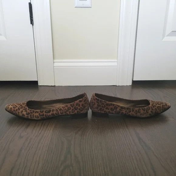 Manolo Blahnik Lee Leopard Suede Tapered-Toe Ballet Flats Comfy Fall Spring Size US 10 / IT 40 - 7 Thumbnail