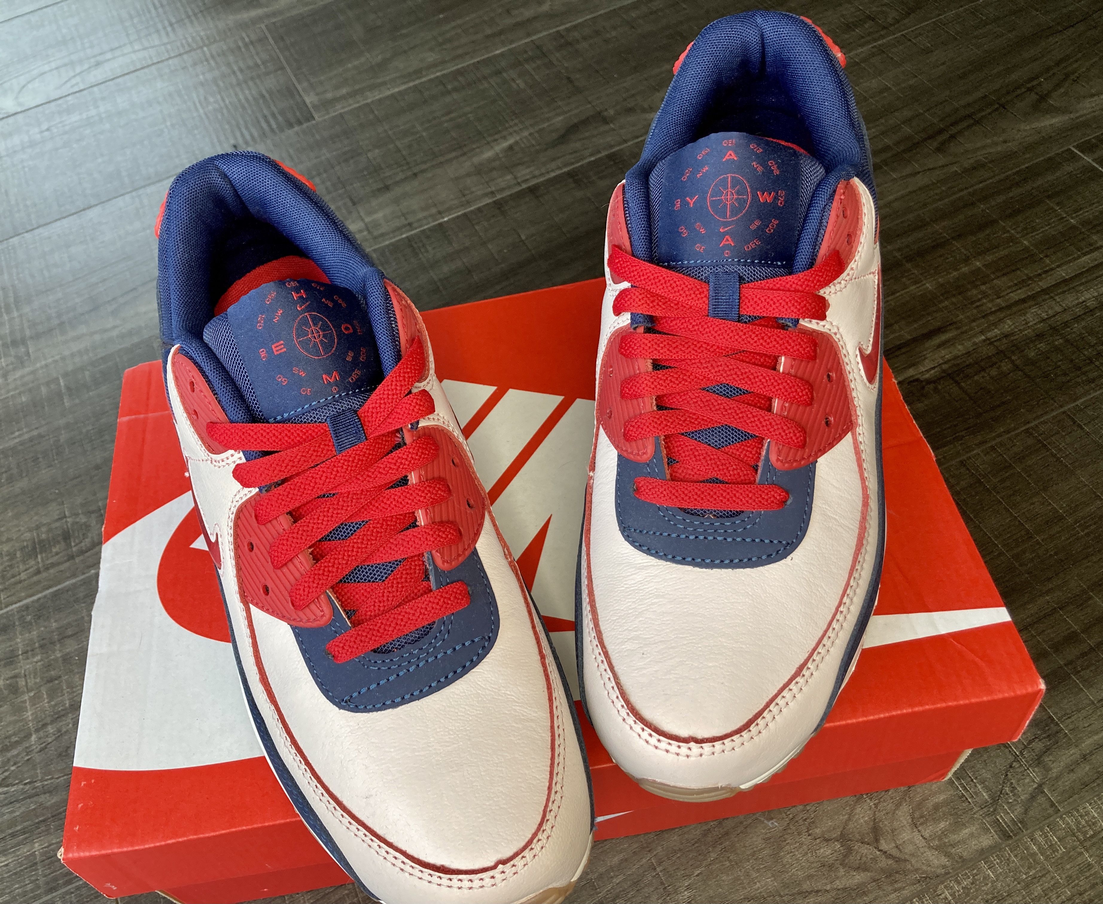 Nike Nike Air Max 90 Home & Away Red Size US 10.5 / EU 43-44 - 3 Thumbnail