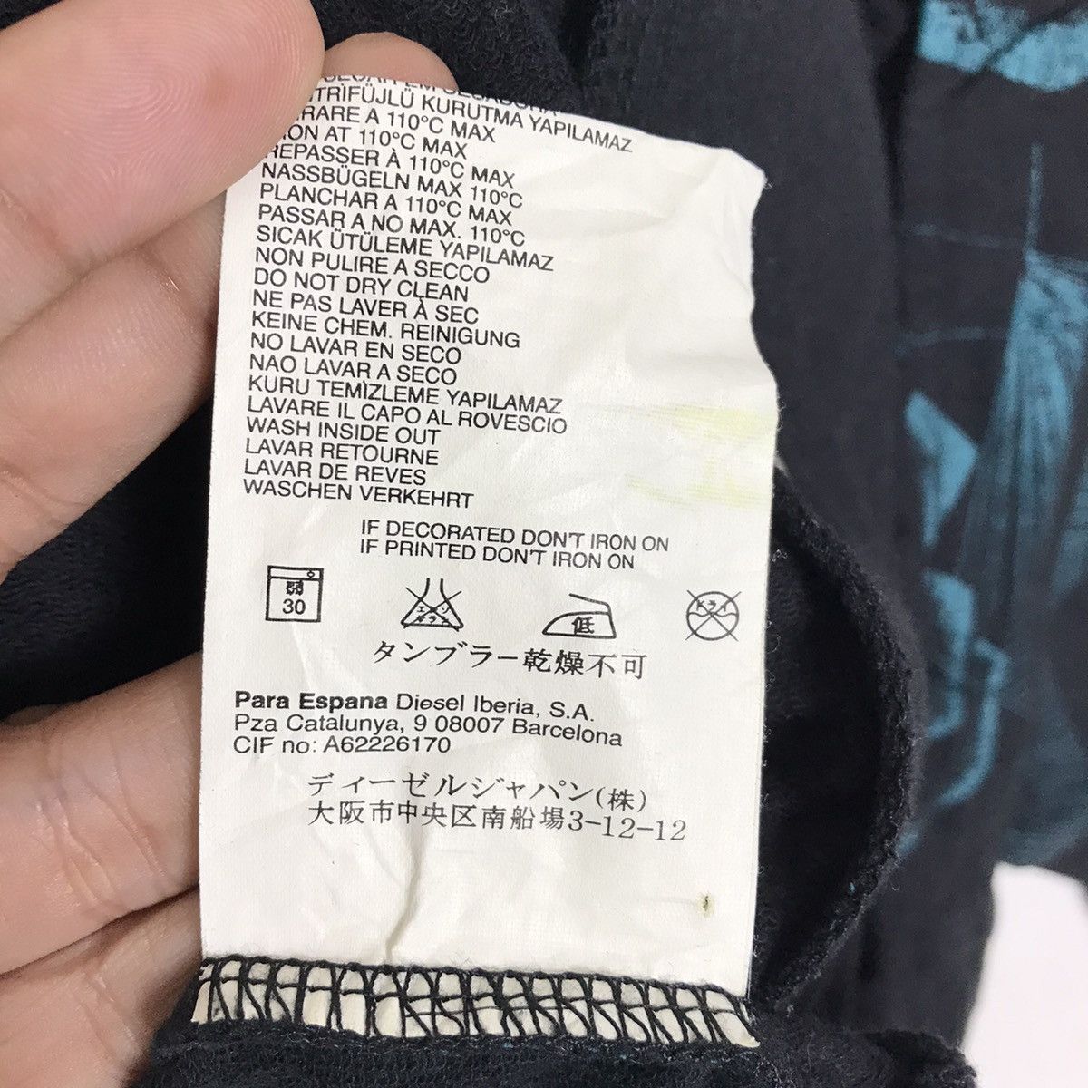 Diesel × Vintage Vintage Diesel Women’s Off Shoulder Zip Up Sweatshirt Size M / US 6-8 / IT 42-44 - 9 Thumbnail