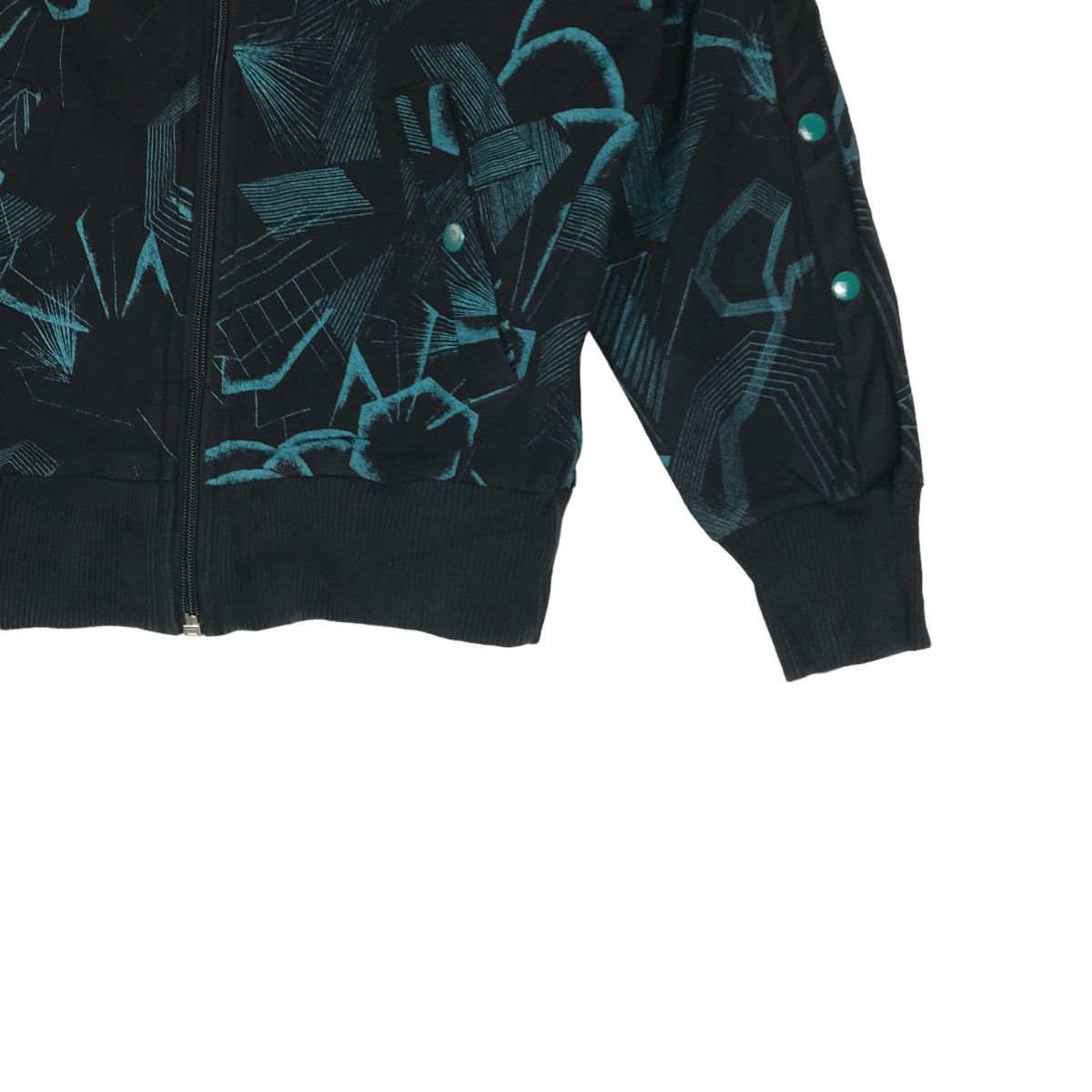 Diesel × Vintage Vintage Diesel Women’s Off Shoulder Zip Up Sweatshirt Size M / US 6-8 / IT 42-44 - 6 Thumbnail