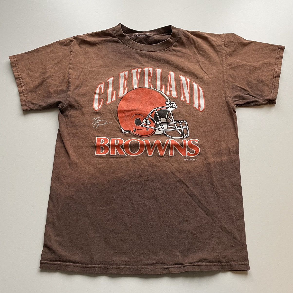 NFL Vintage 1990s Cleveland Browns NFL Football Graphic T Shirt Size US M / EU 48-50 / 2 - 1 Thumbnail