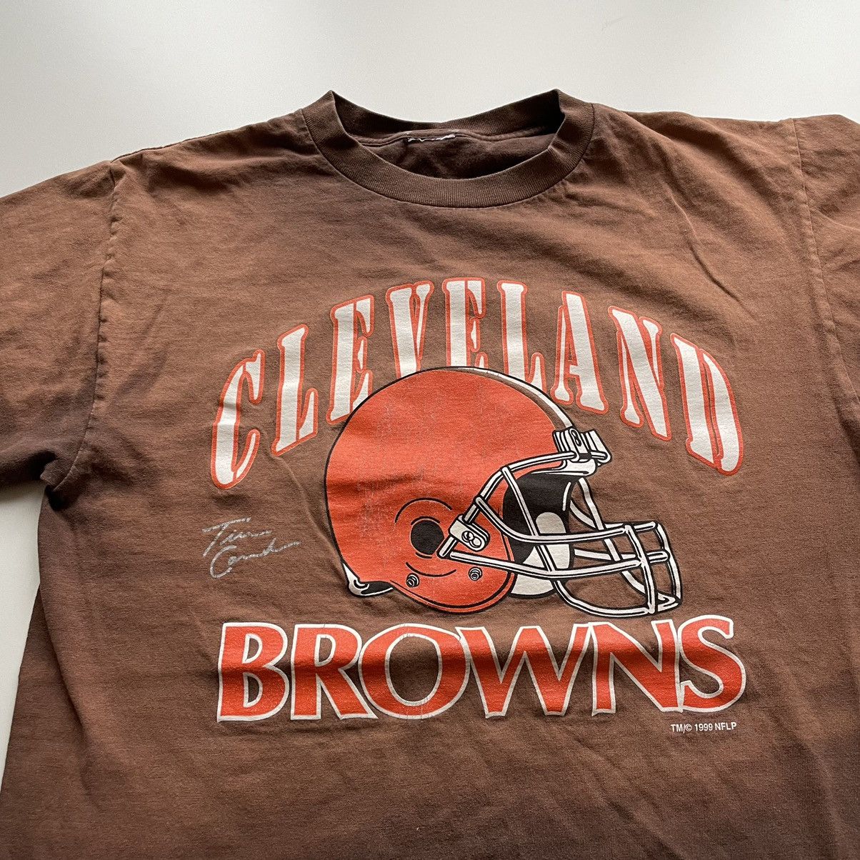 NFL Vintage 1990s Cleveland Browns NFL Football Graphic T Shirt Size US M / EU 48-50 / 2 - 2 Thumbnail