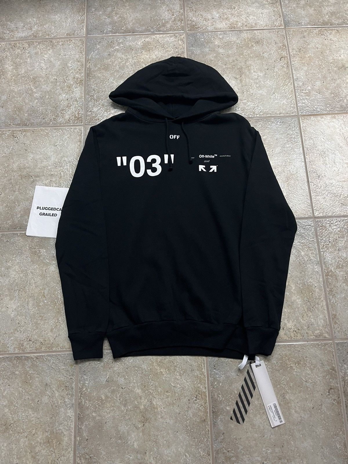 Off White Off White 03 Hoodie Black Grailed