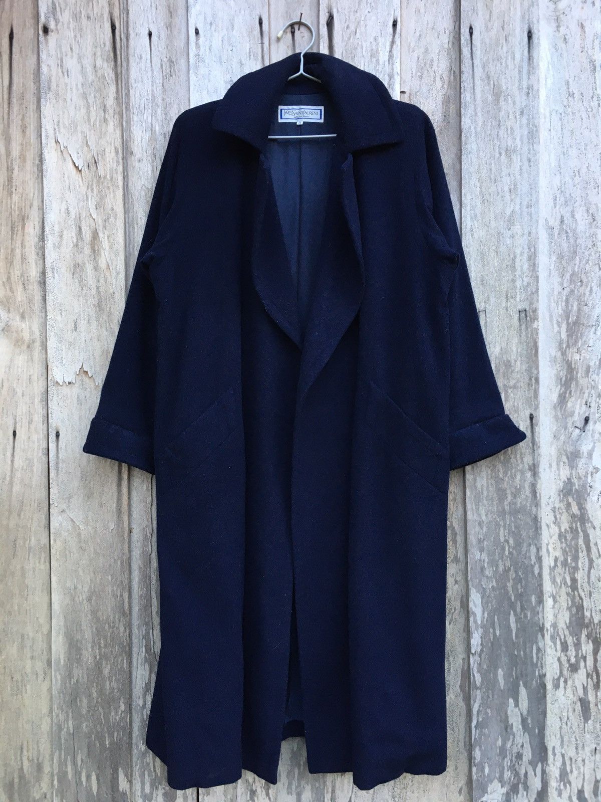 Designer × Yves Saint Laurent Yves Saint Laurent Shawl Collar Long Coat Size US M / EU 48-50 / 2 - 1 Thumbnail