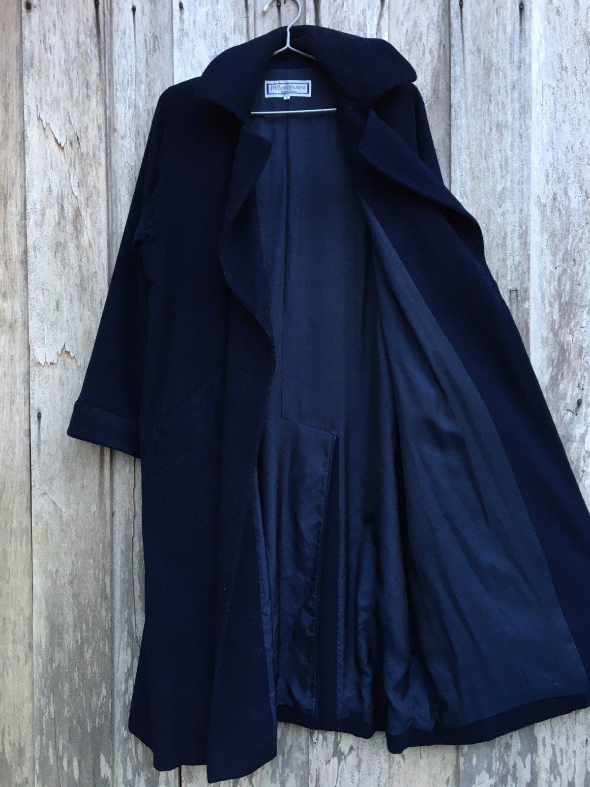 Designer × Yves Saint Laurent Yves Saint Laurent Shawl Collar Long Coat Size US M / EU 48-50 / 2 - 2 Thumbnail