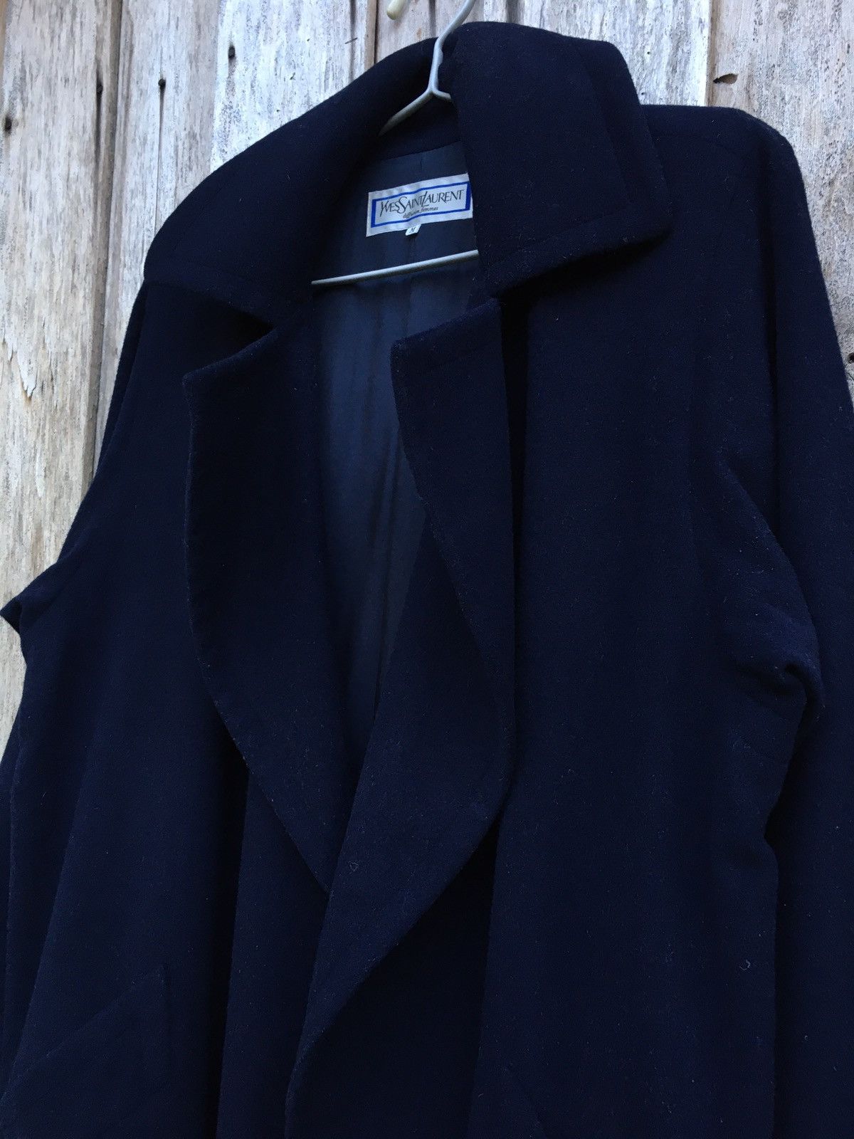 Designer × Yves Saint Laurent Yves Saint Laurent Shawl Collar Long Coat Size US M / EU 48-50 / 2 - 4 Thumbnail