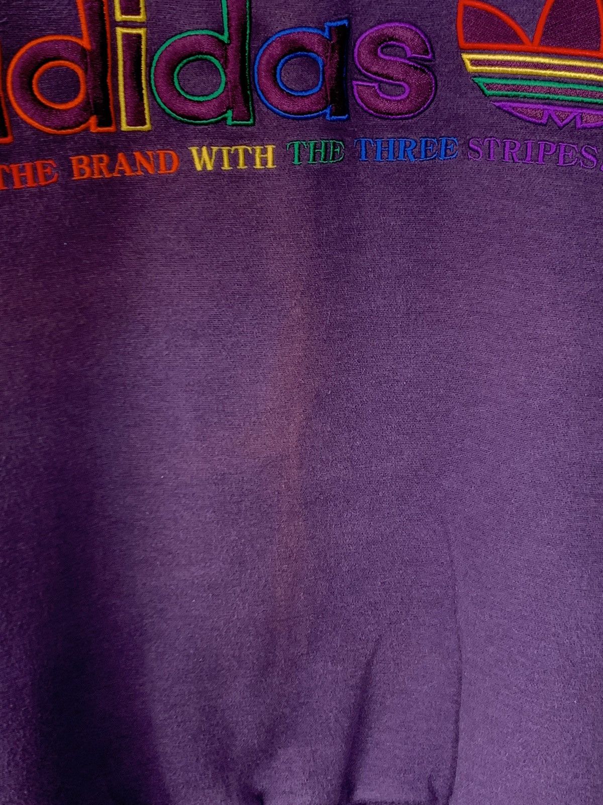 Adidas Vintage 90s Adidas Spellout Multicolour Crewneck Sweatshirt Size US S / EU 44-46 / 1 - 3 Thumbnail