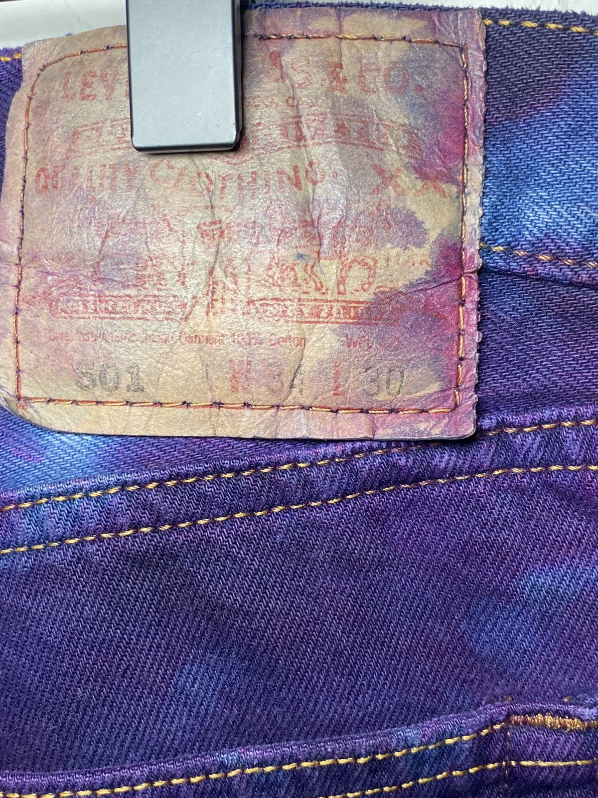Levi's × Needles Needles Purple Levis Jeans Size US 34 / EU 50 - 7 Thumbnail