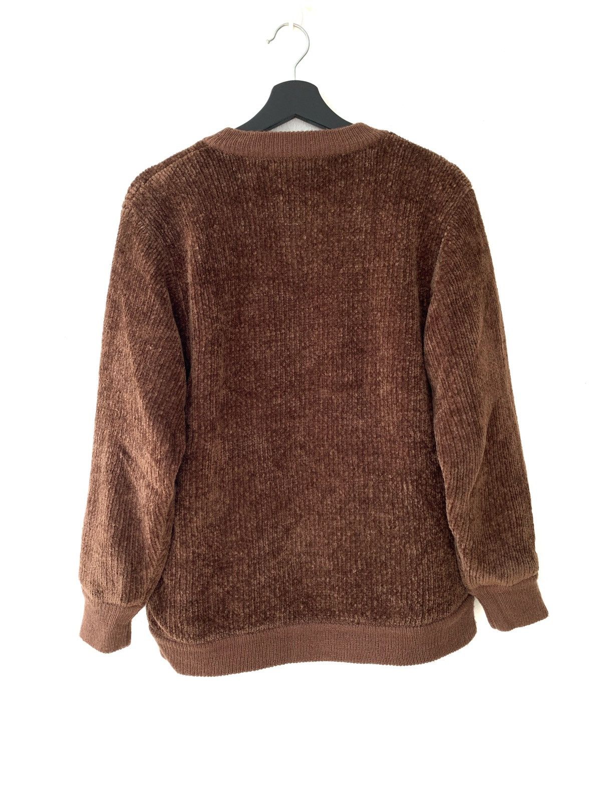 Japanese Brand Vintage Minon Printed Fleece Khaki Cardigan Sweater Size US M / EU 48-50 / 2 - 2 Thumbnail