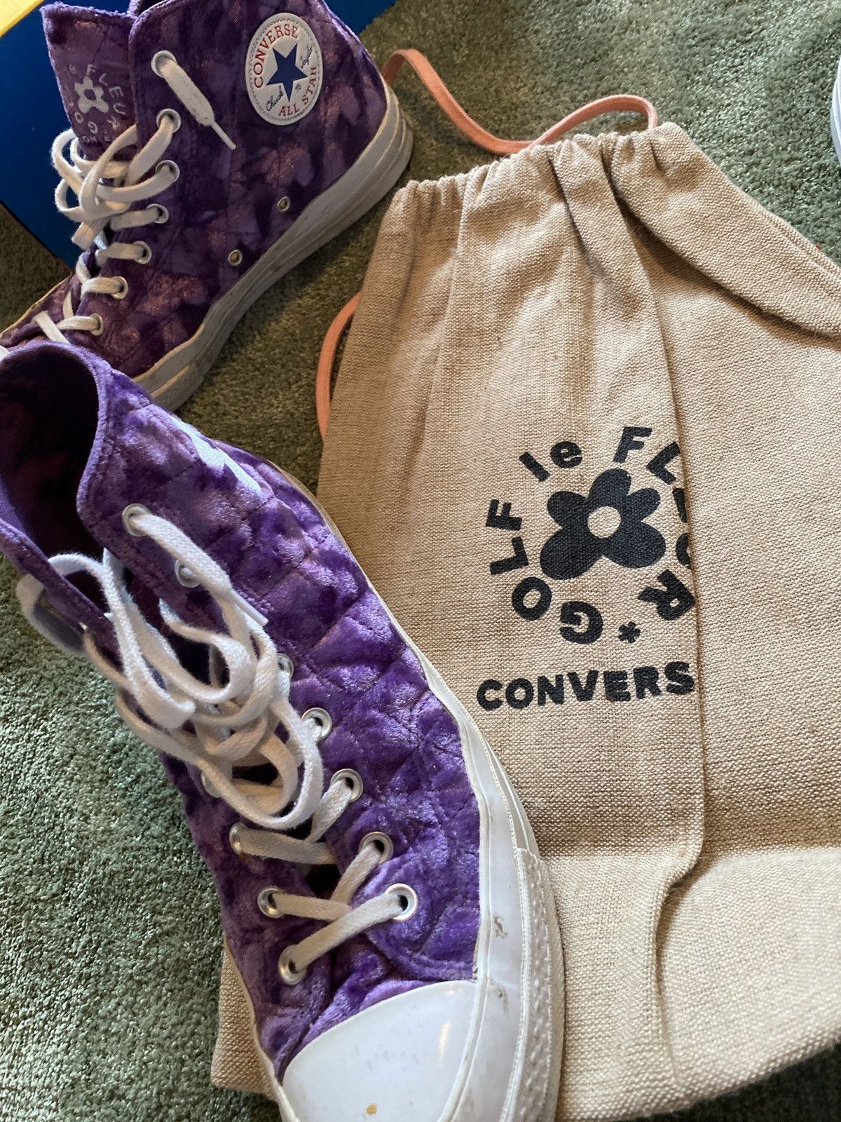 Converse golf le fleur quilted velvet best sale