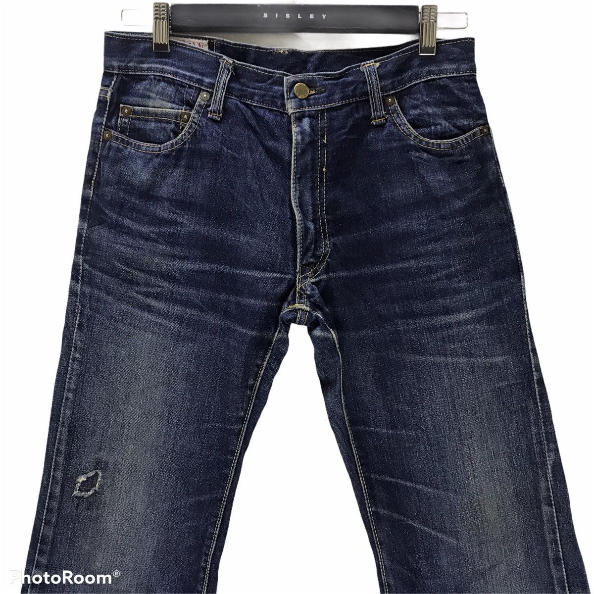Vintage Vintage BISON Denim Super Flare Jeans Size US 30 / EU 46 - 2 Thumbnail