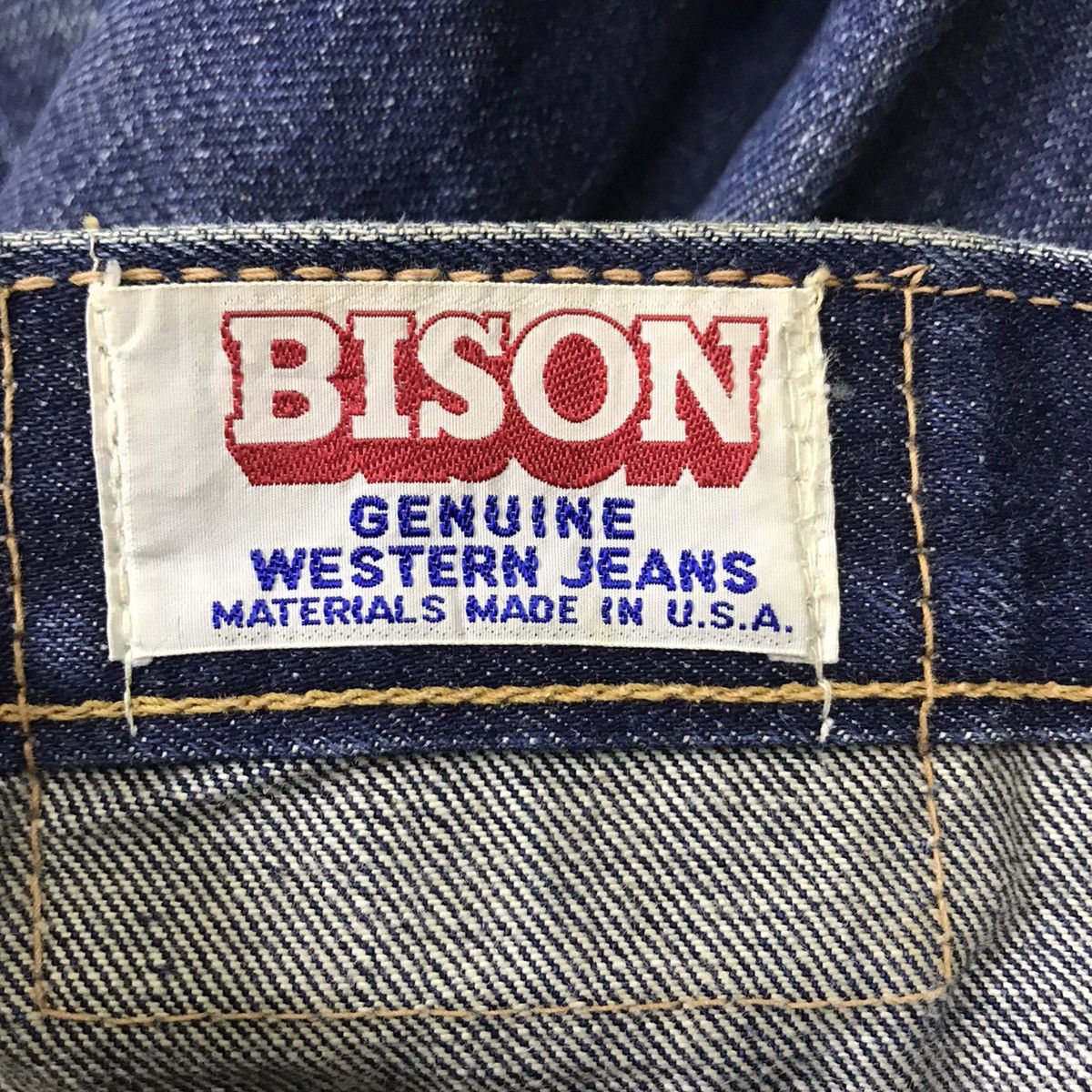 Vintage Vintage BISON Denim Super Flare Jeans Size US 30 / EU 46 - 18 Thumbnail