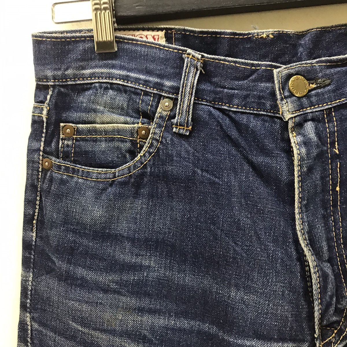 Vintage Vintage BISON Denim Super Flare Jeans Size US 30 / EU 46 - 4 Thumbnail