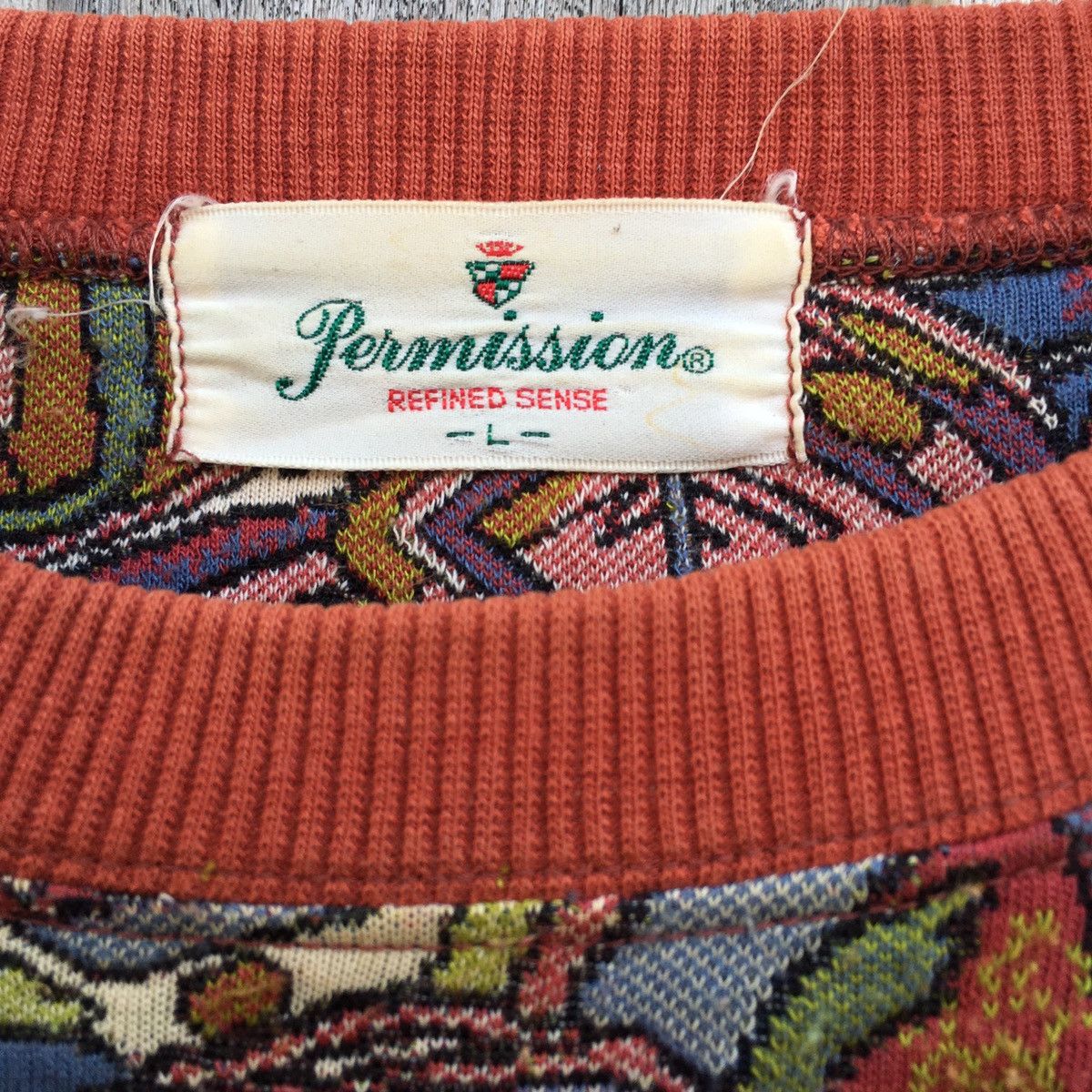 Vintage Vintage Permission Refined Sense Crewneck Sweatshirt Size US M / EU 48-50 / 2 - 4 Thumbnail