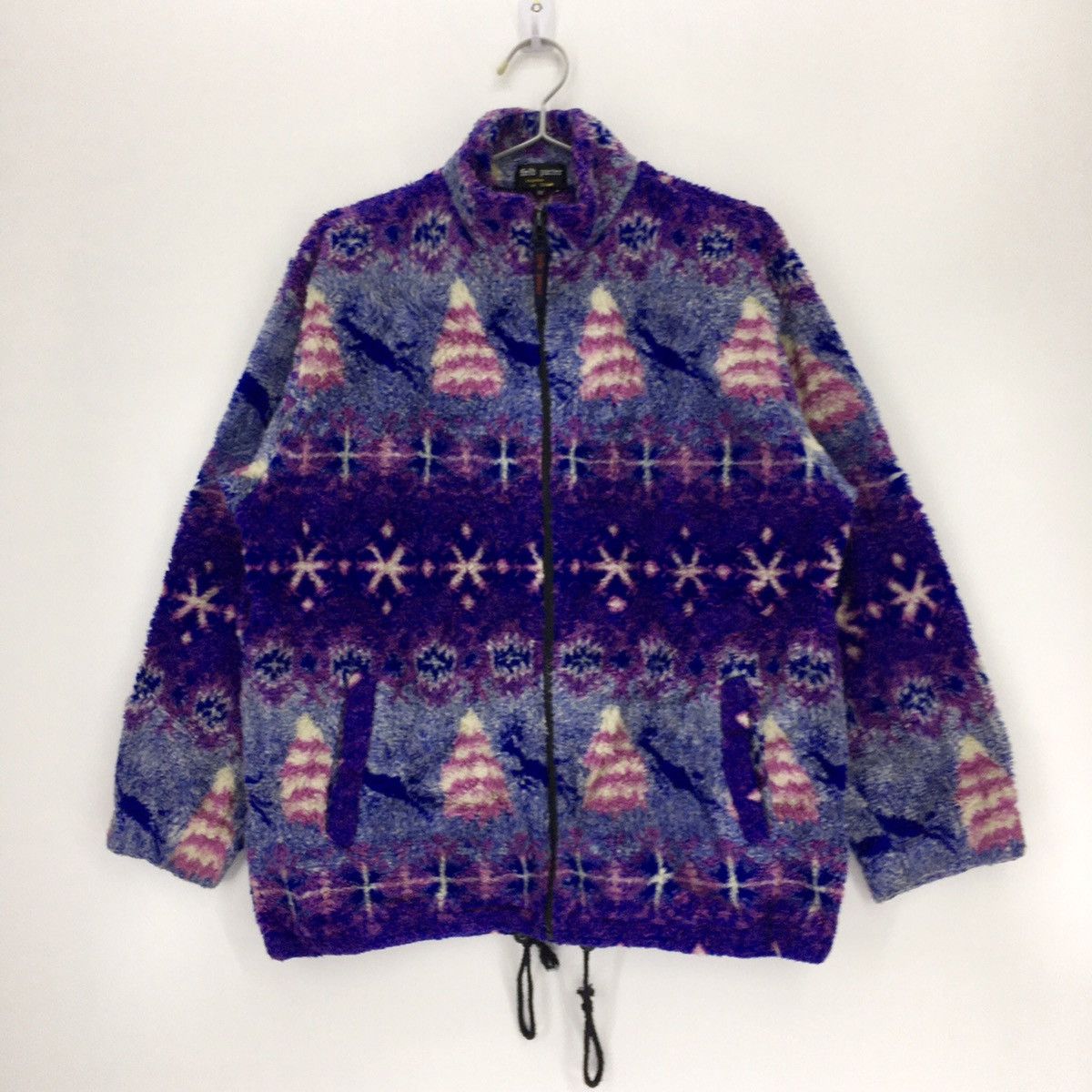 Japanese Brand Multicolor Zip Up Fleece Jacket Size US M / EU 48-50 / 2 - 1 Thumbnail