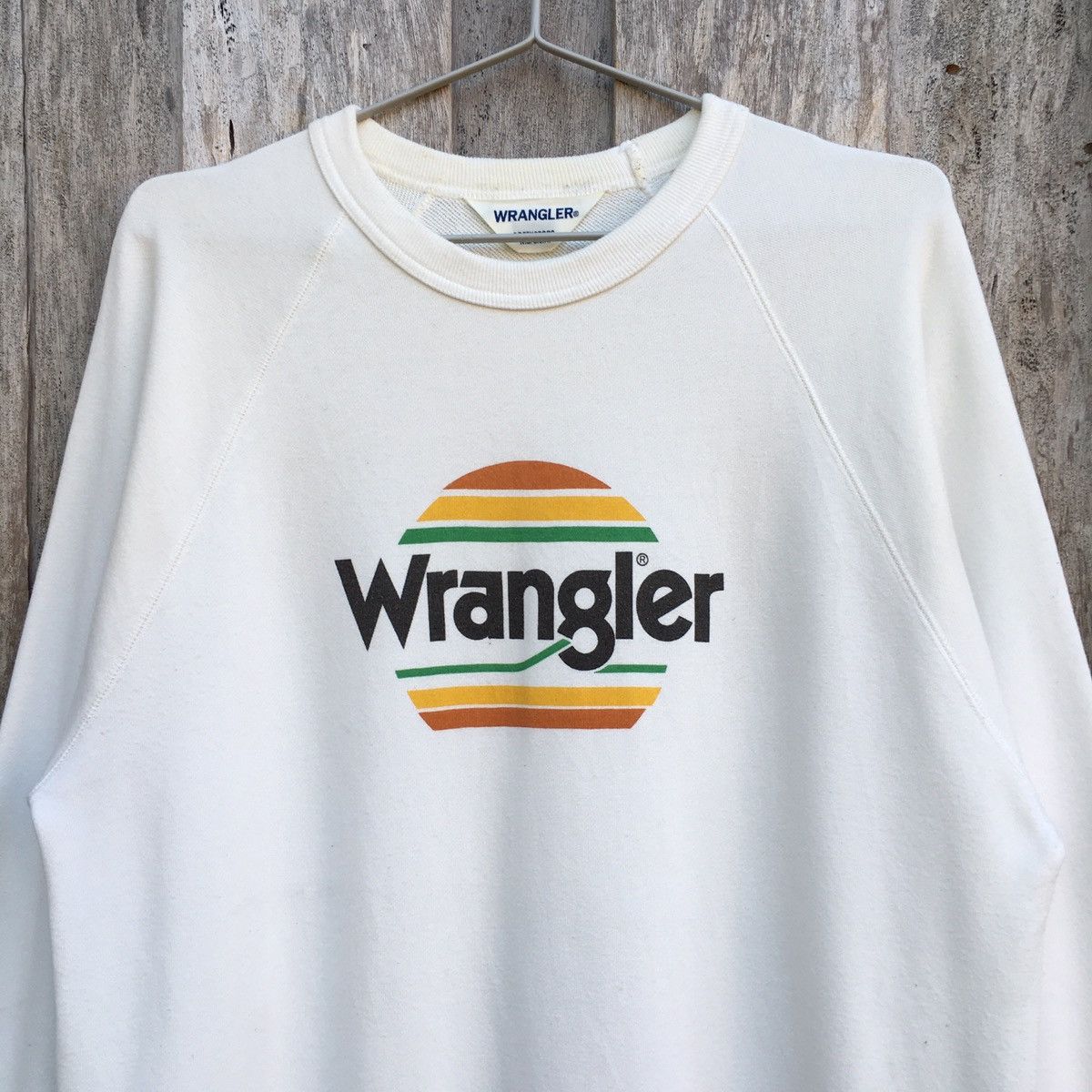 Vintage × Wrangler Vintage Wrangler Crewneck Sweatshirt Big Logo Size US L / EU 52-54 / 3 - 2 Thumbnail