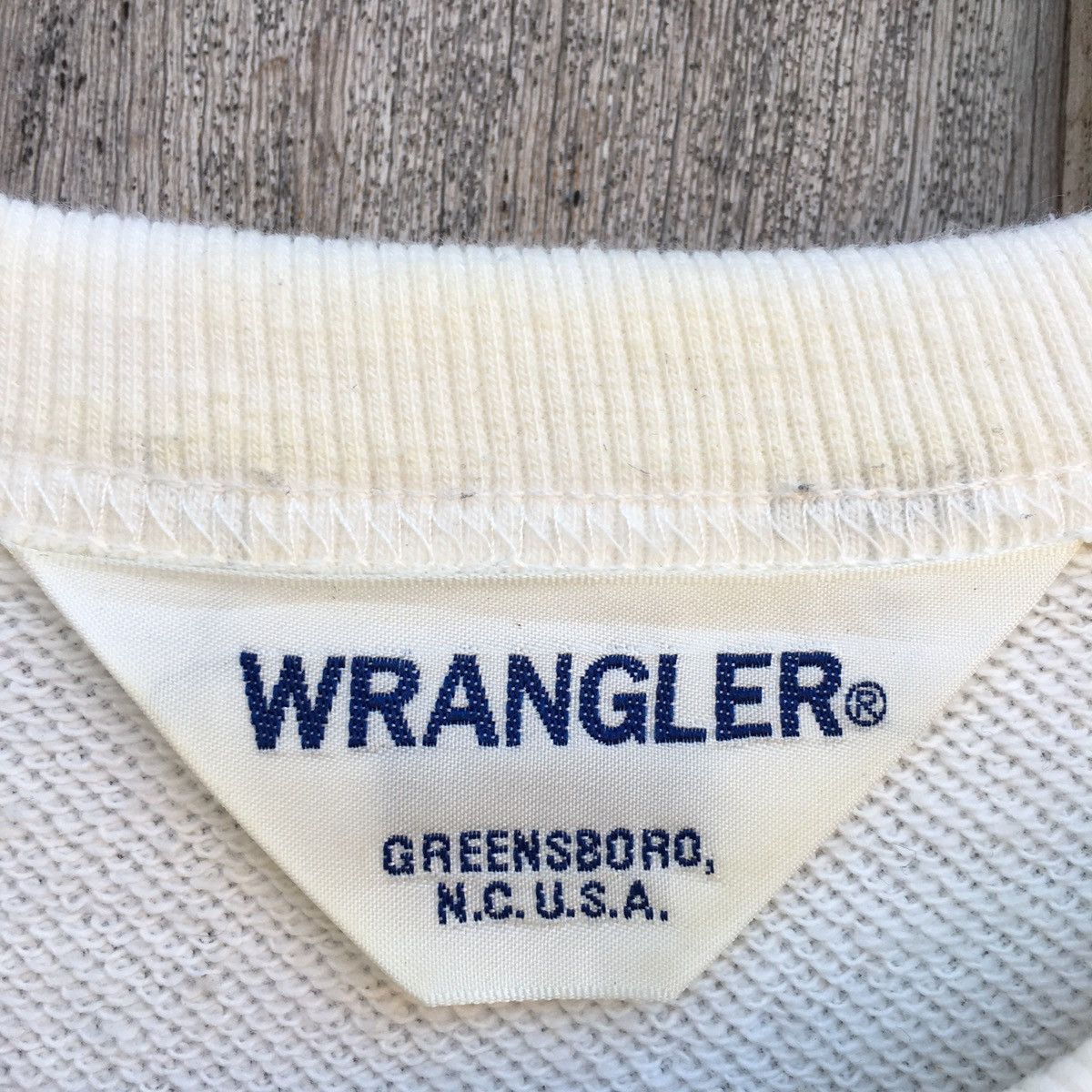 Vintage × Wrangler Vintage Wrangler Crewneck Sweatshirt Big Logo Size US L / EU 52-54 / 3 - 5 Thumbnail