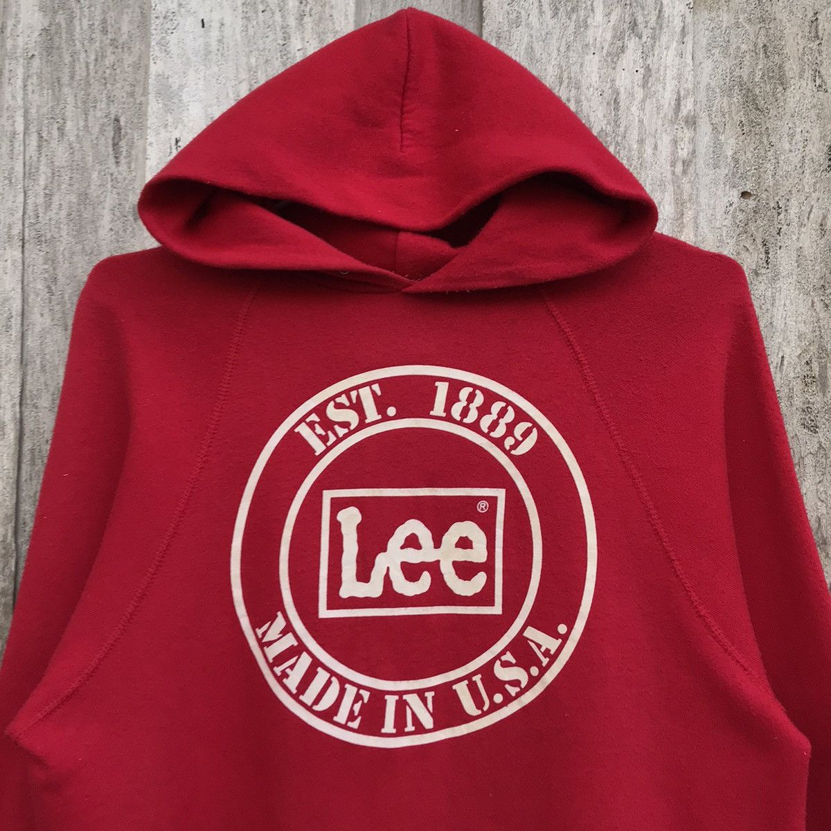 Lee × Vintage Vintage Lee Hoodie Sweatshirt Big Logo Size US M / EU 48-50 / 2 - 2 Thumbnail