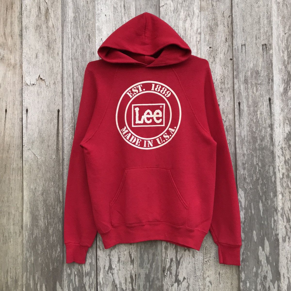 Lee × Vintage Vintage Lee Hoodie Sweatshirt Big Logo Size US M / EU 48-50 / 2 - 1 Thumbnail