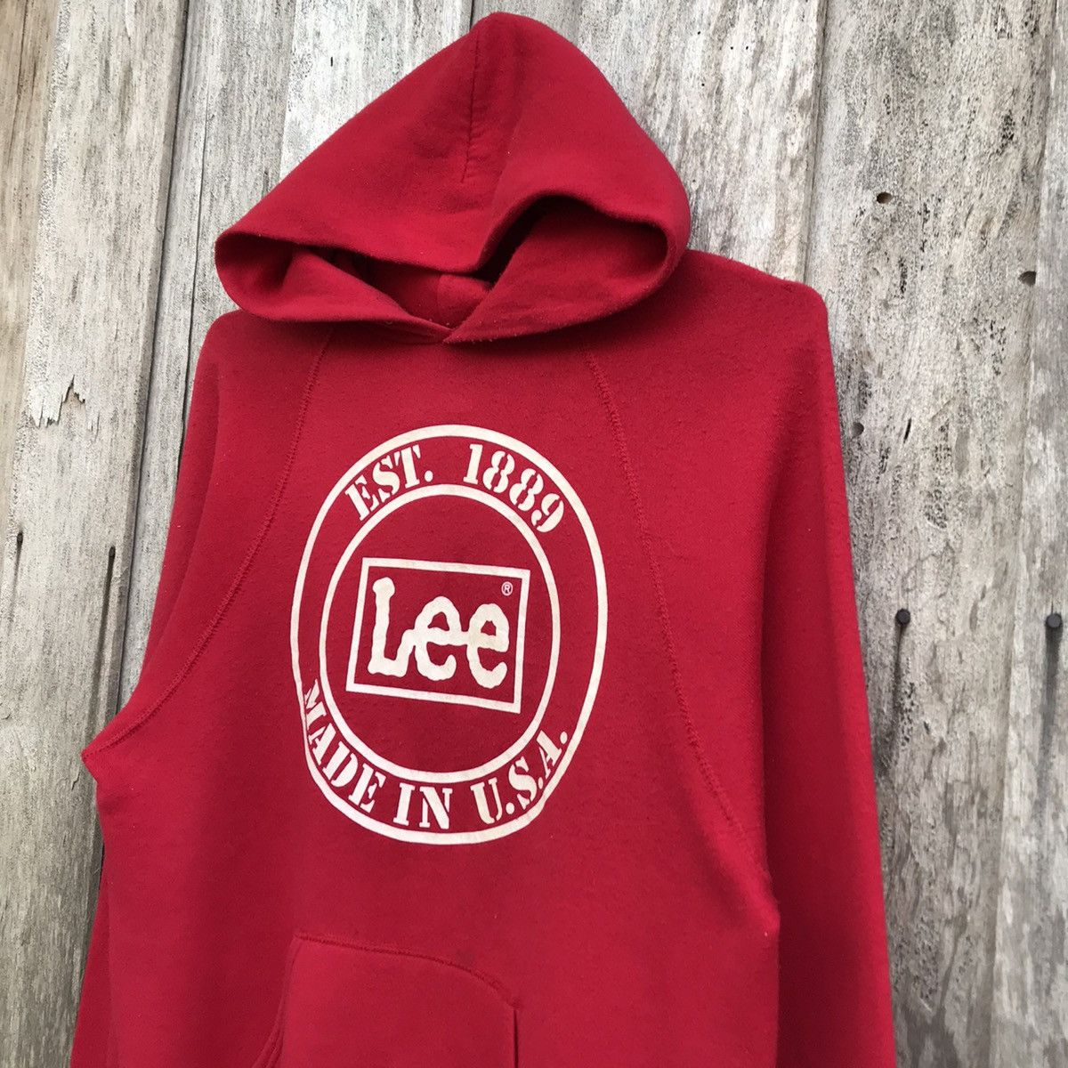 Lee × Vintage Vintage Lee Hoodie Sweatshirt Big Logo Size US M / EU 48-50 / 2 - 3 Thumbnail