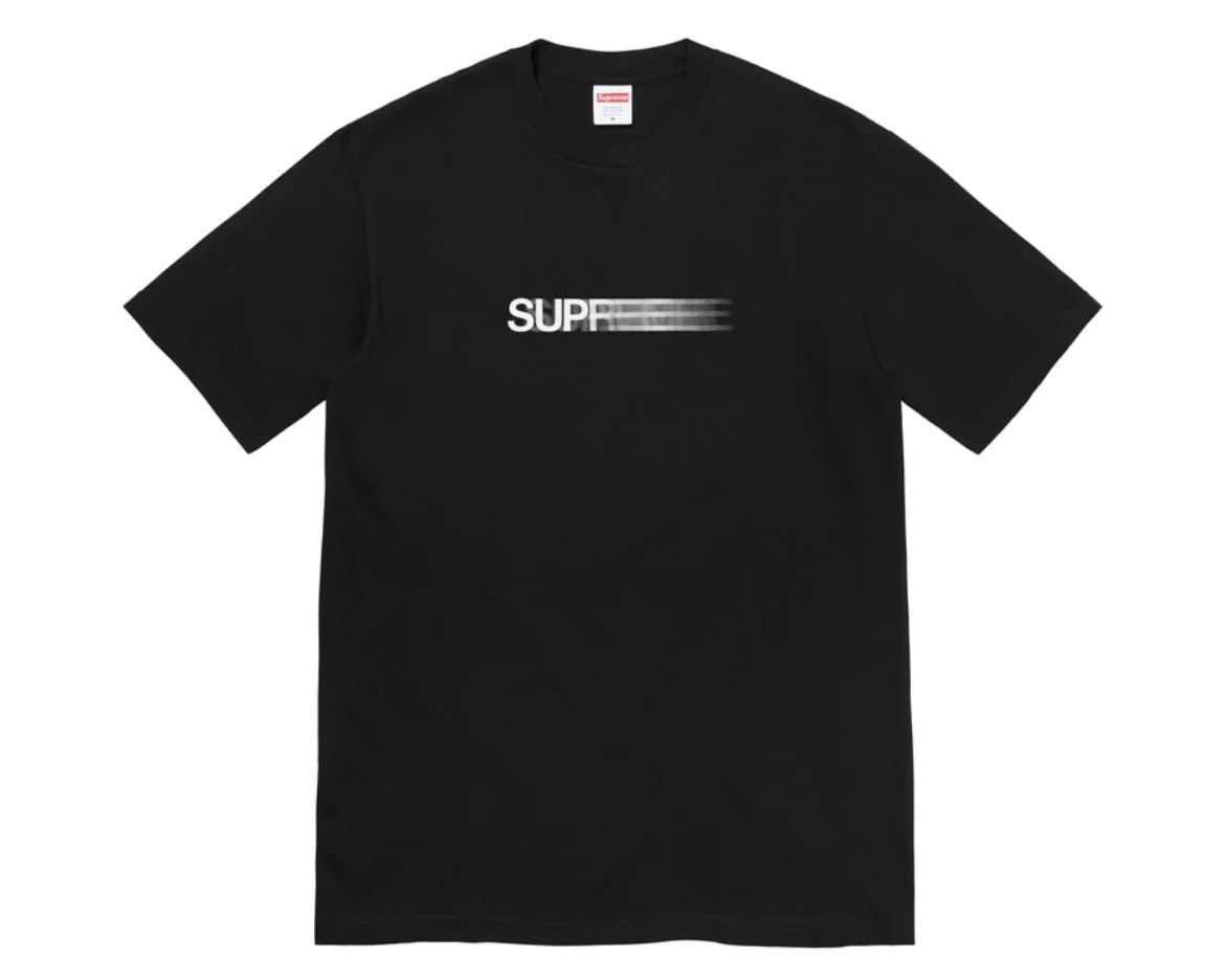 Supreme Supreme Motion Logo Tee Black XL in Hand | Grailed