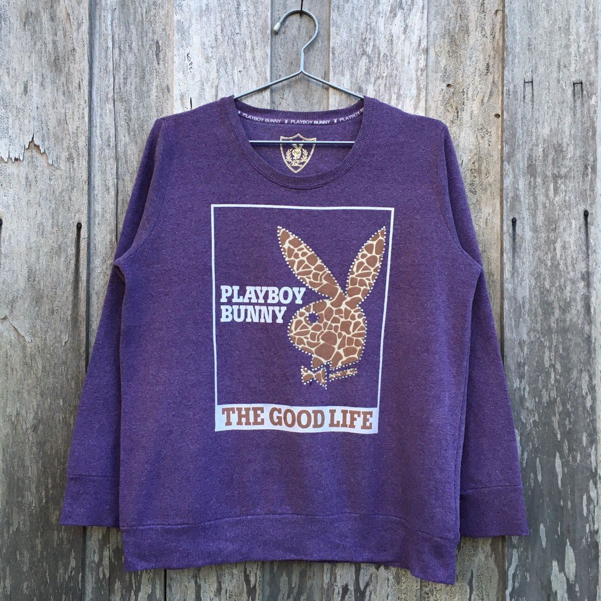 Playboy × Vintage Vintage Playboy Bunny Big Logo Crewneck Sweatshirt Size L / US 10 / IT 46 - 1 Thumbnail
