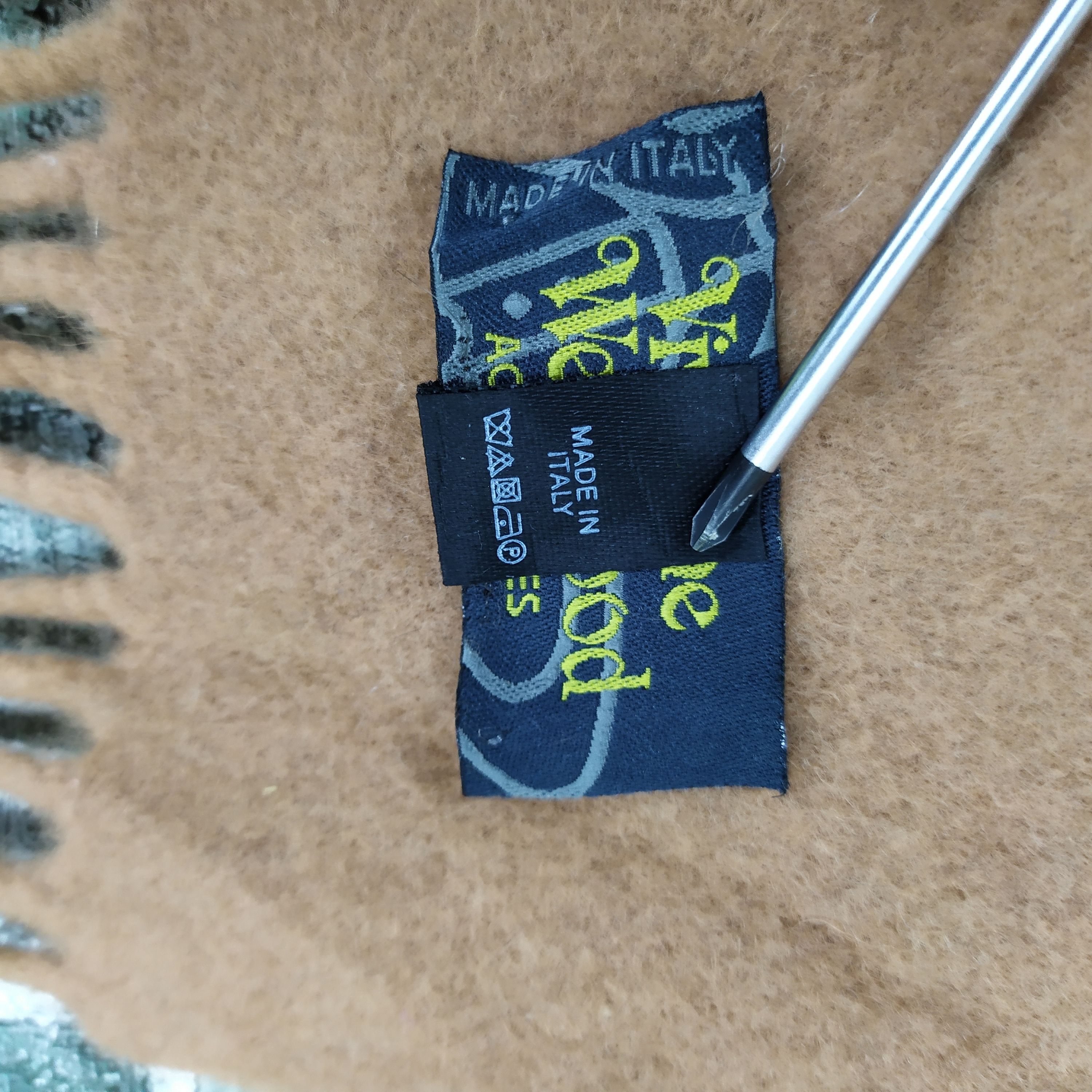 Vivienne Westwood Vivienne Westwood Embroidery Logo Wool Muffler Scarf #659-1 Size ONE SIZE - 5 Thumbnail