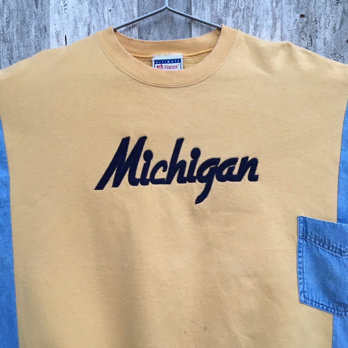 Hanes × Vintage Vintage Hanes Michigan Spell Out Crewneck Sweatshirt Size US XXL / EU 58 / 5 - 2 Thumbnail