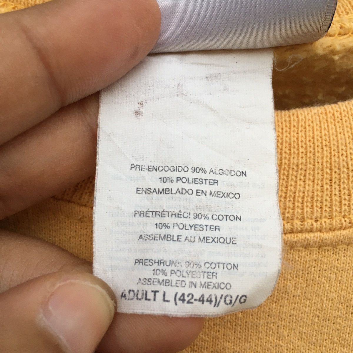 Hanes × Vintage Vintage Hanes Michigan Spell Out Crewneck Sweatshirt Size US XXL / EU 58 / 5 - 6 Thumbnail