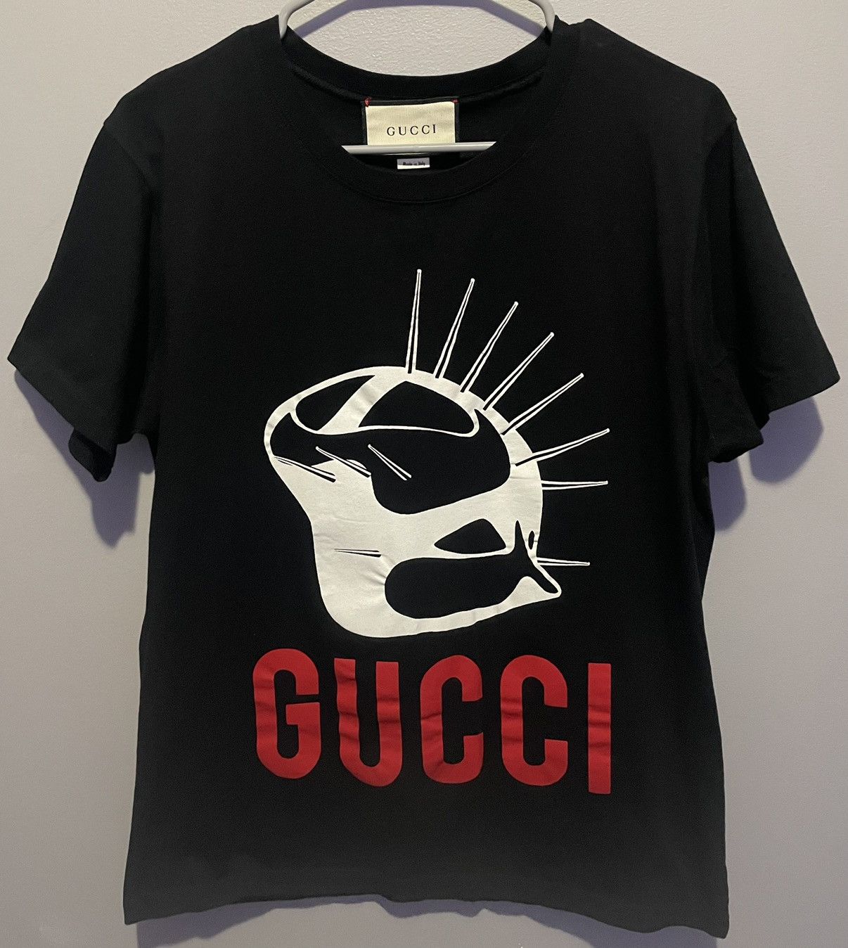image of Gucci Manifesto T-Shirt in Black, Men's (Size Small)