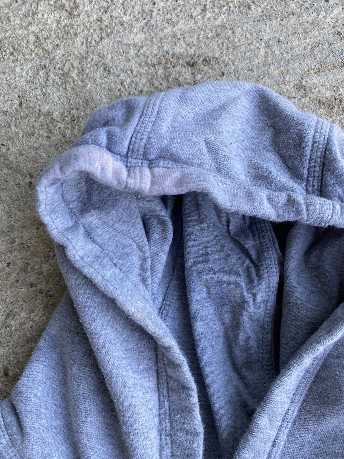 Nike × Vintage Vintage Style Y2K Nike Grey Hoodie Essential Sweatshirt Size US XXL / EU 58 / 5 - 3 Thumbnail