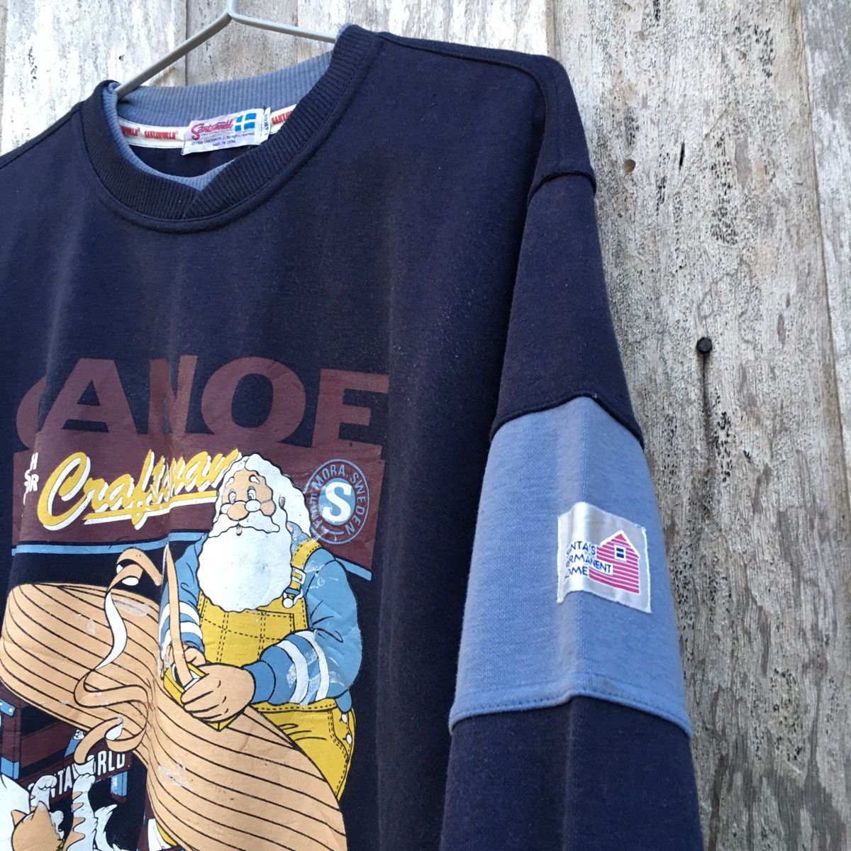 Vintage Santaworld Swedish Outdoor Style Canoe Crewneck Sweatshirt Size US L / EU 52-54 / 3 - 5 Thumbnail