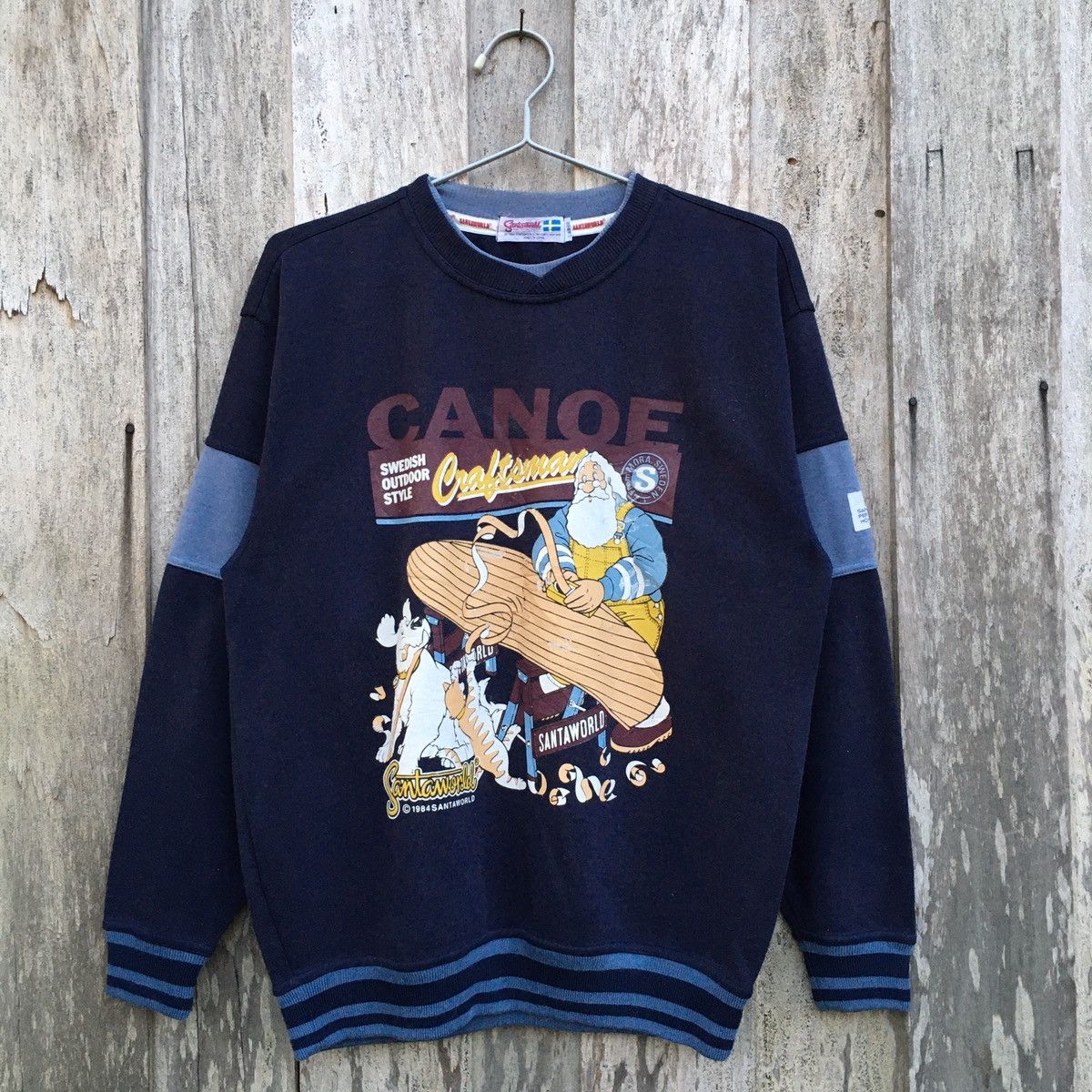 Santaworld Swedish Outdoor Style Canoe Crewneck Sweatshirt