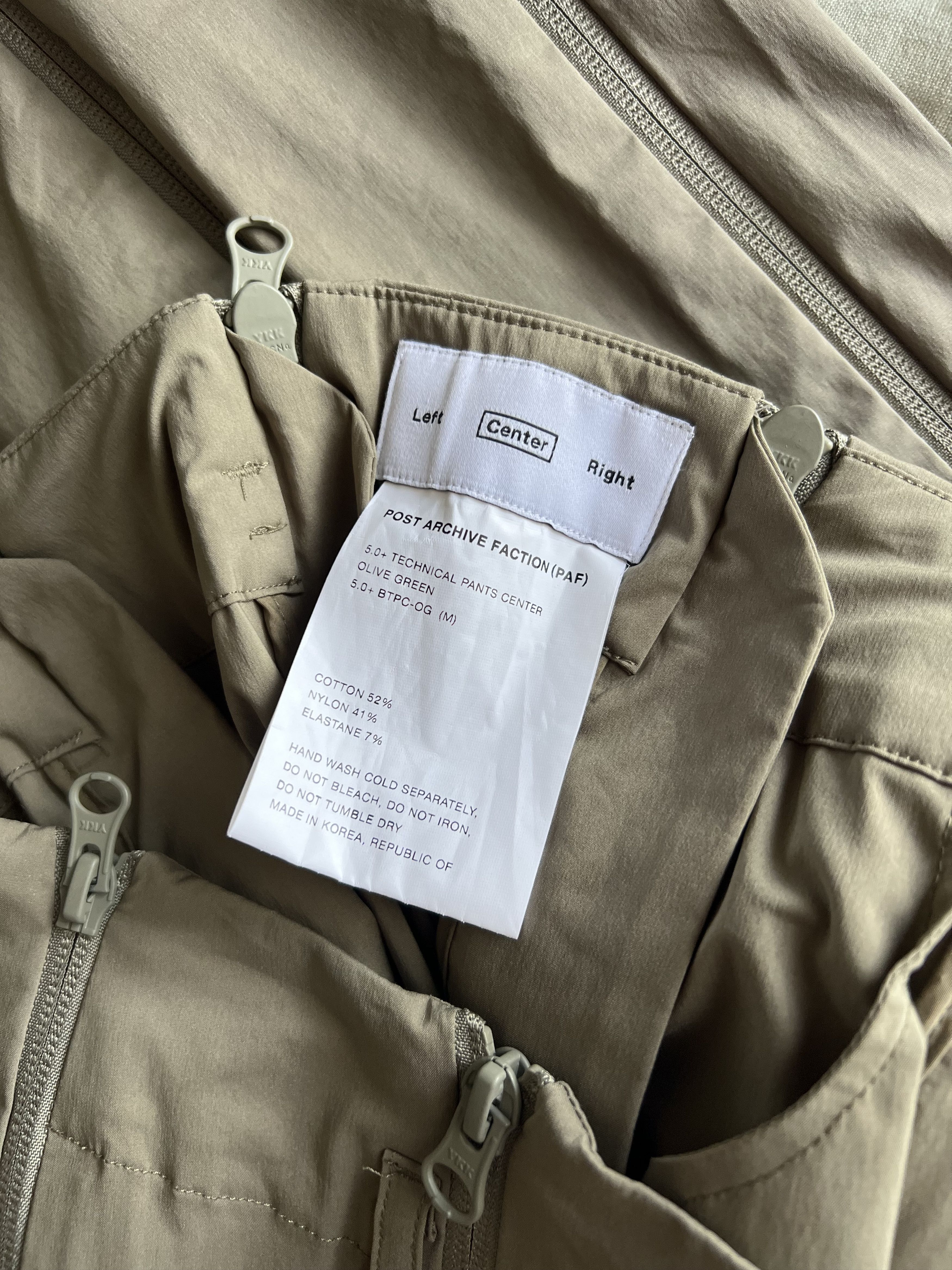 POST ARCHIVE FACTION (PAF) Post Archive Faction 5.0 Technical Center Zipper Pants Size US 31 - 8 Thumbnail
