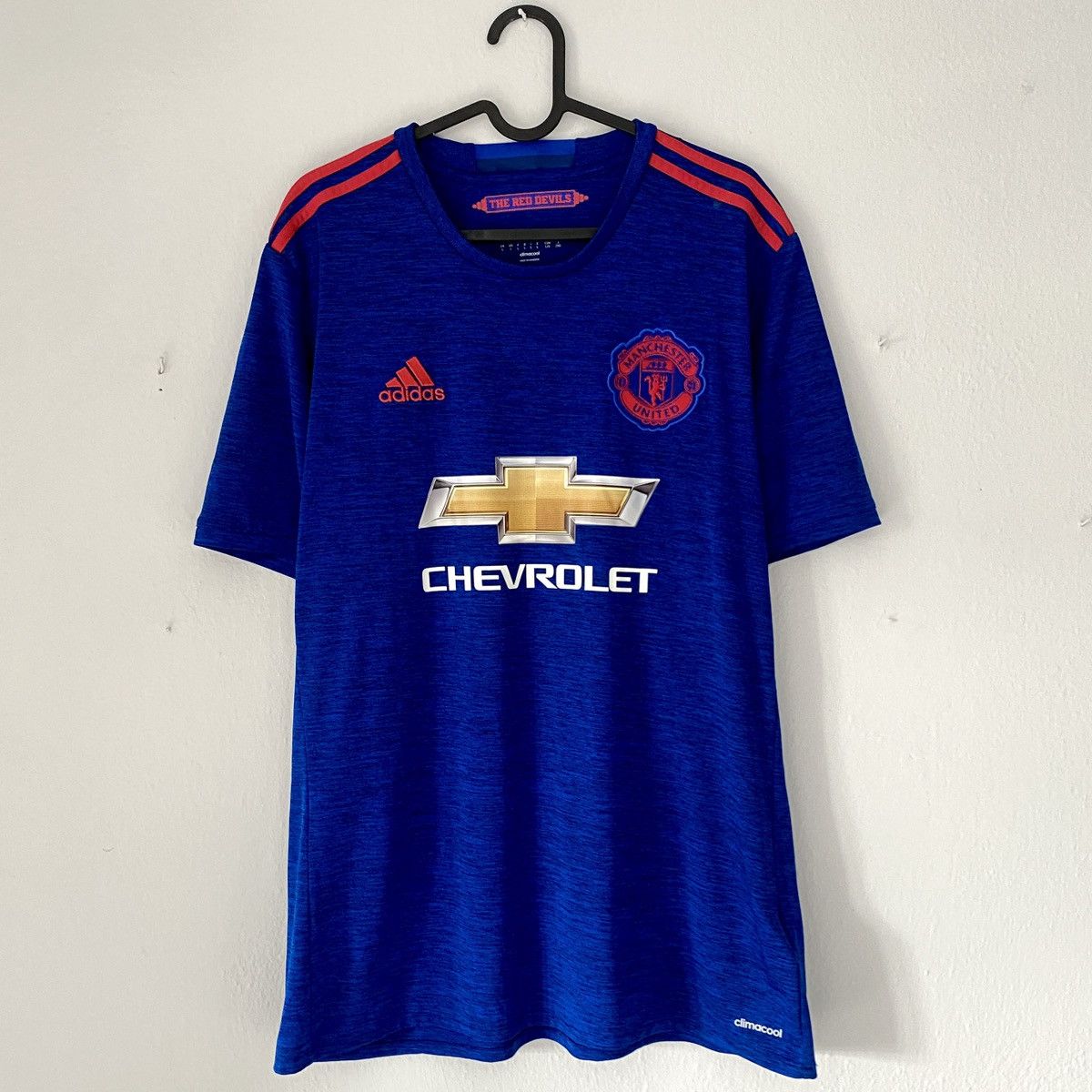 Adidas 2016 2017 Manchester United Adidas Away Kit Soccer Jersey MU Size US L / EU 52-54 / 3 - 3 Thumbnail
