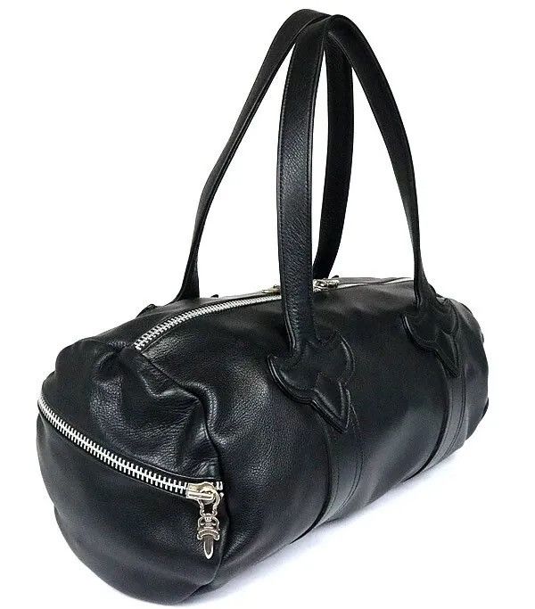 Leather bowling bag Chrome Hearts Brown in Leather - 26089968