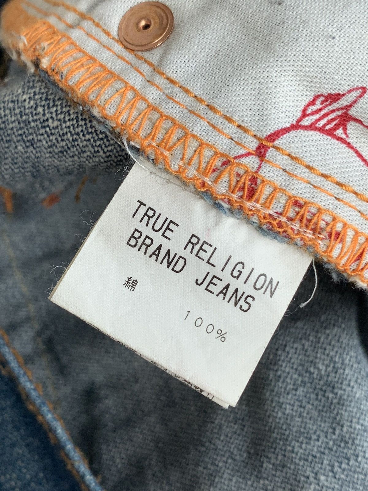 True Religion Vintage True Religion Distressed Bootcut Denim Pant Size US 34 / EU 50 - 10 Thumbnail