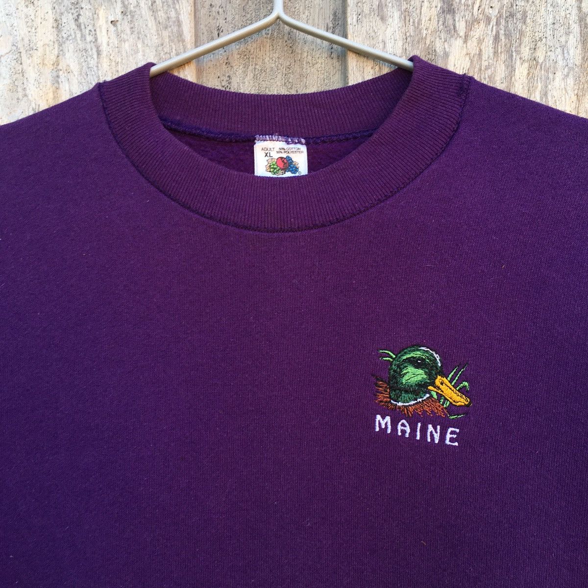 Fruit Of The Loom × Vintage Vintage Fruit Of The Loom Maine Crewneck Sweatshirt Size US XL / EU 56 / 4 - 2 Thumbnail