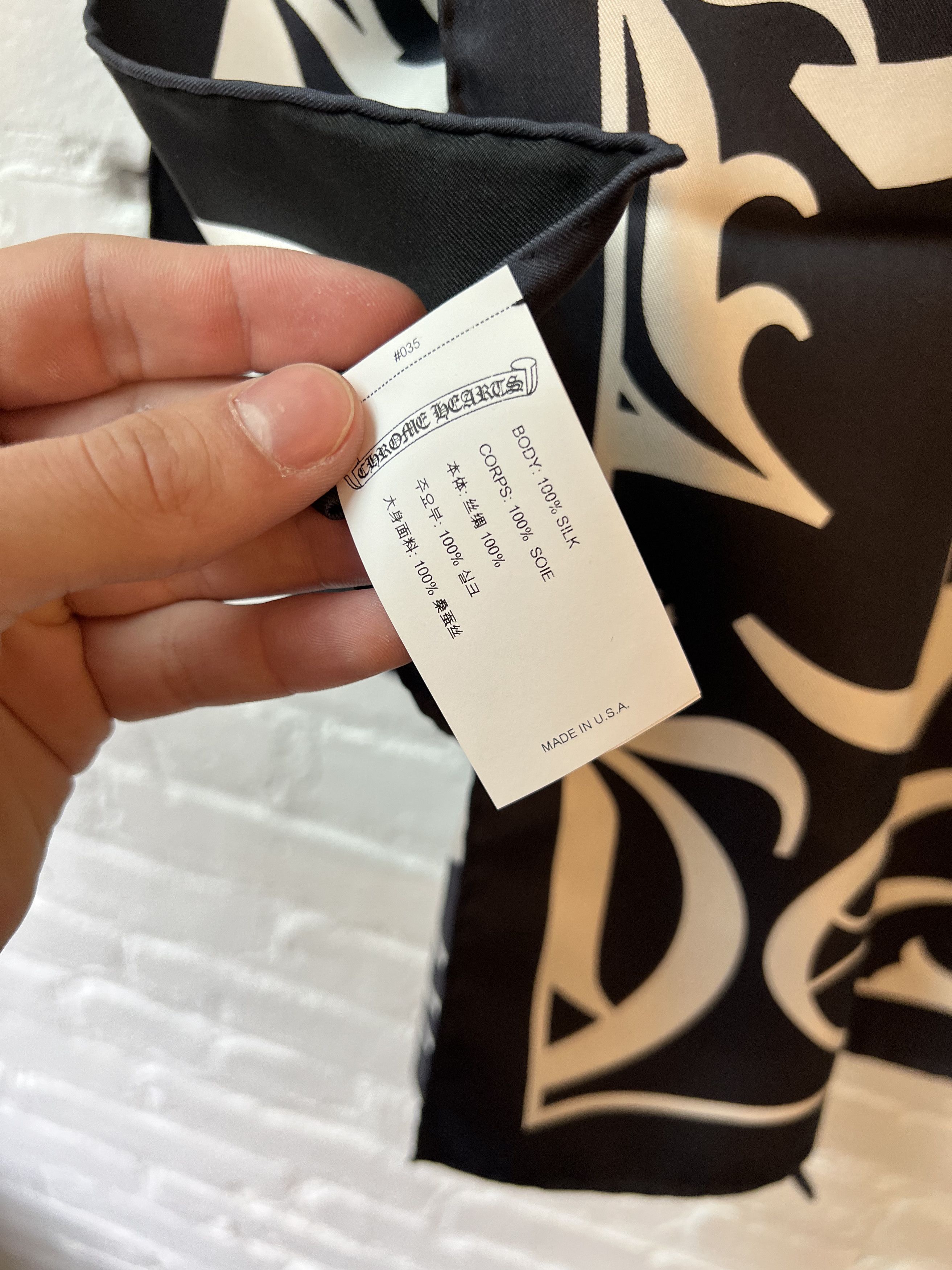 Chrome Hearts Chrome Hearts Silk Scarf Size ONE SIZE - 9 Thumbnail